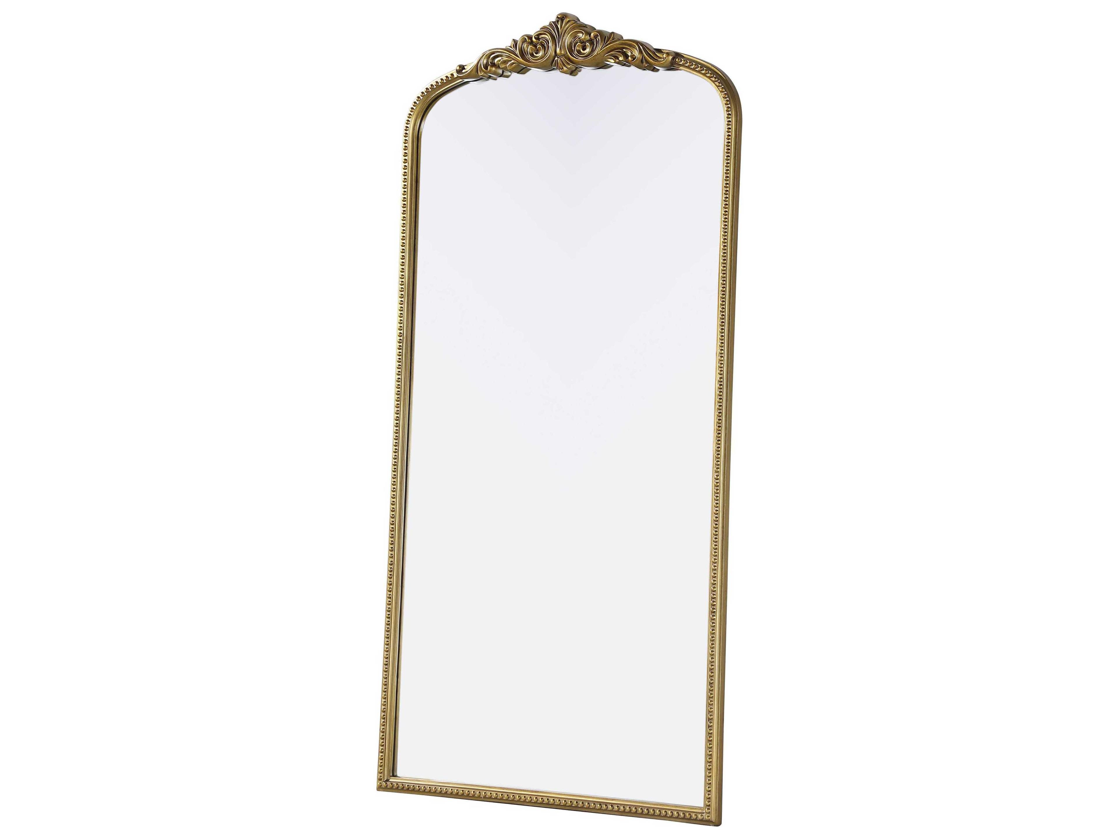 Elegant Lighting Naomi Distressed Antique Brass Wall Mirror