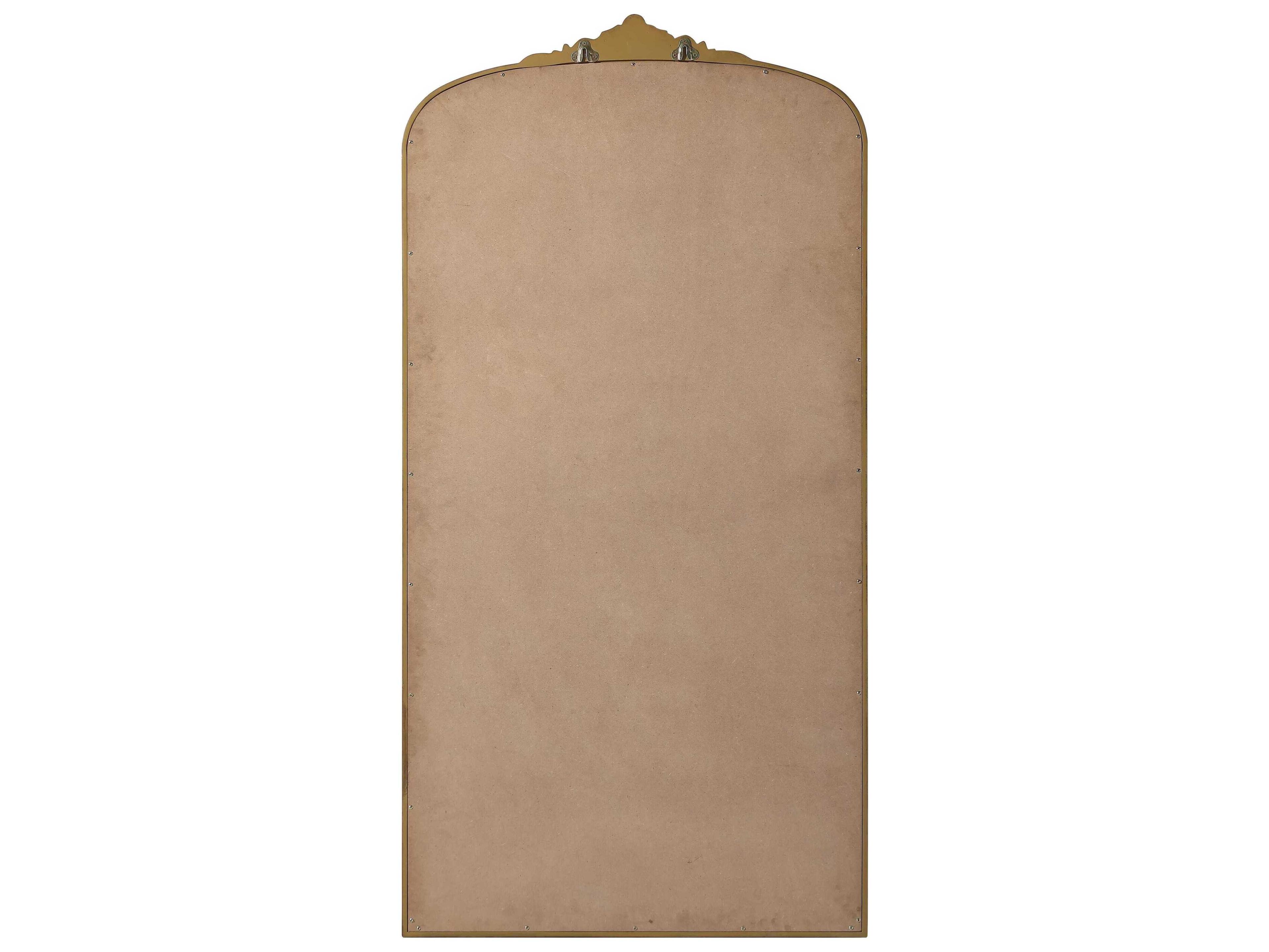 Elegant Lighting Naomi Distressed Antique Brass Wall Mirror