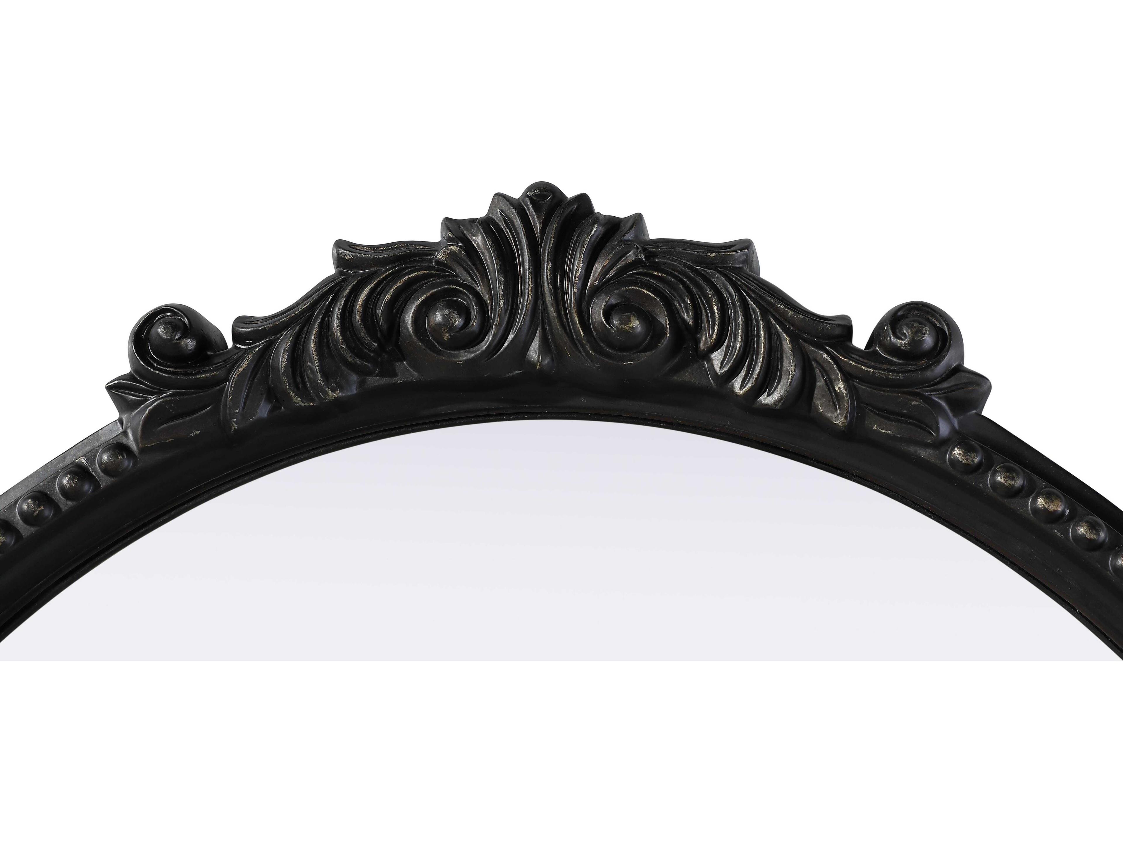 Elegant Lighting Naomi Distressed Vintage Bronze Round Wall Mirror