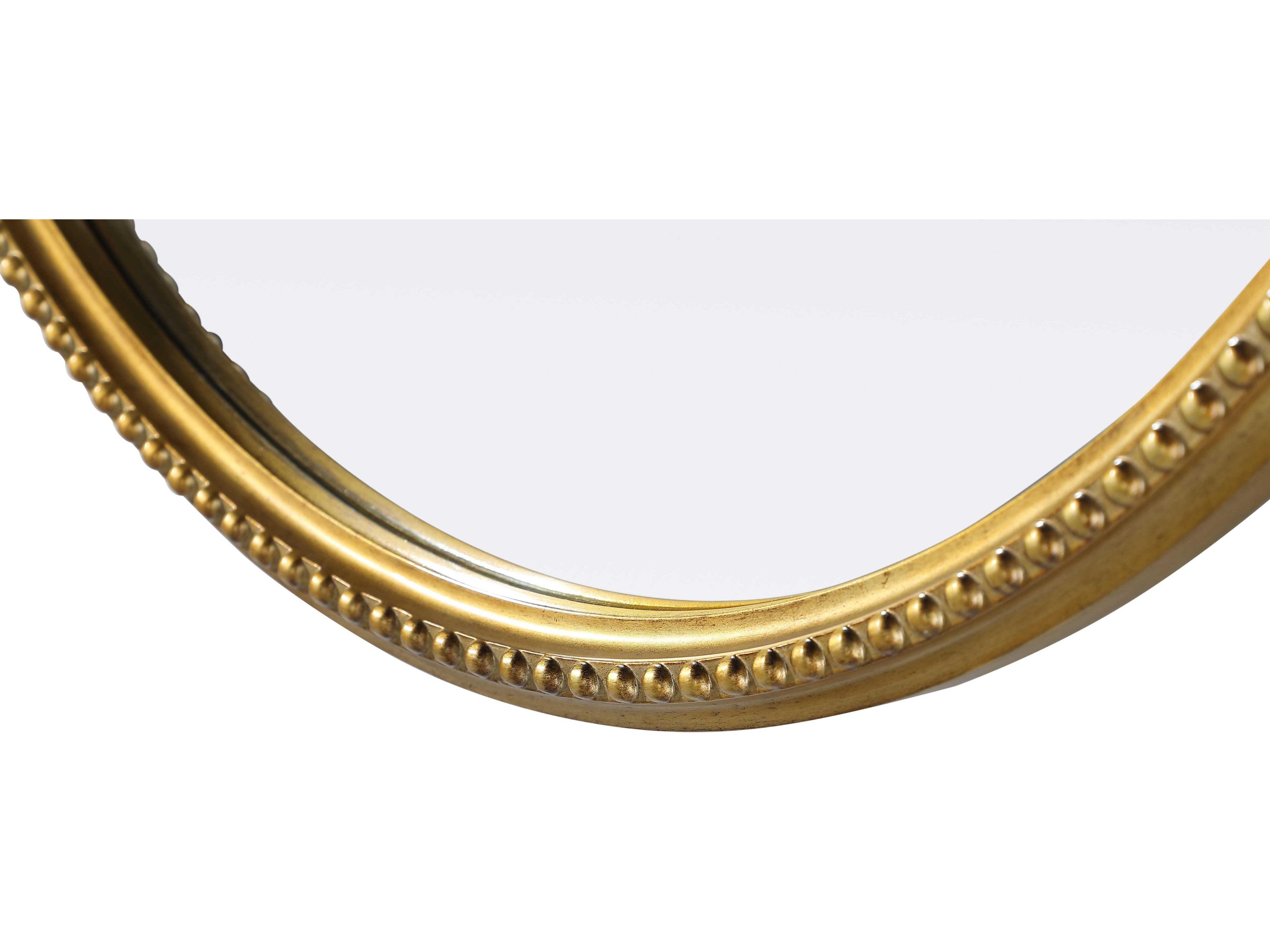 Elegant Lighting Naomi Distressed Antique Brass Round Wall Mirror