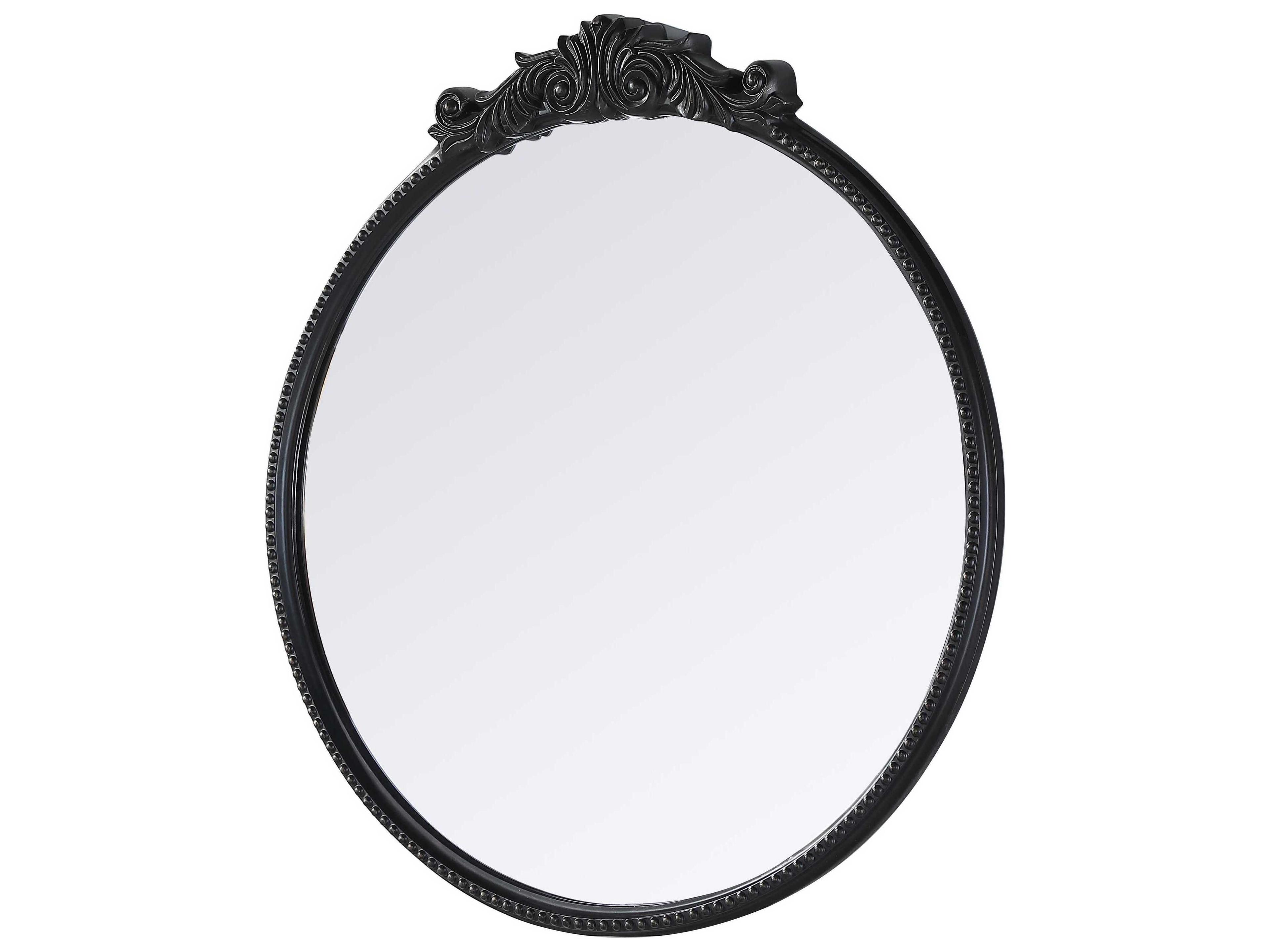 Elegant Lighting Naomi Distressed Vintage Bronze Round Wall Mirror