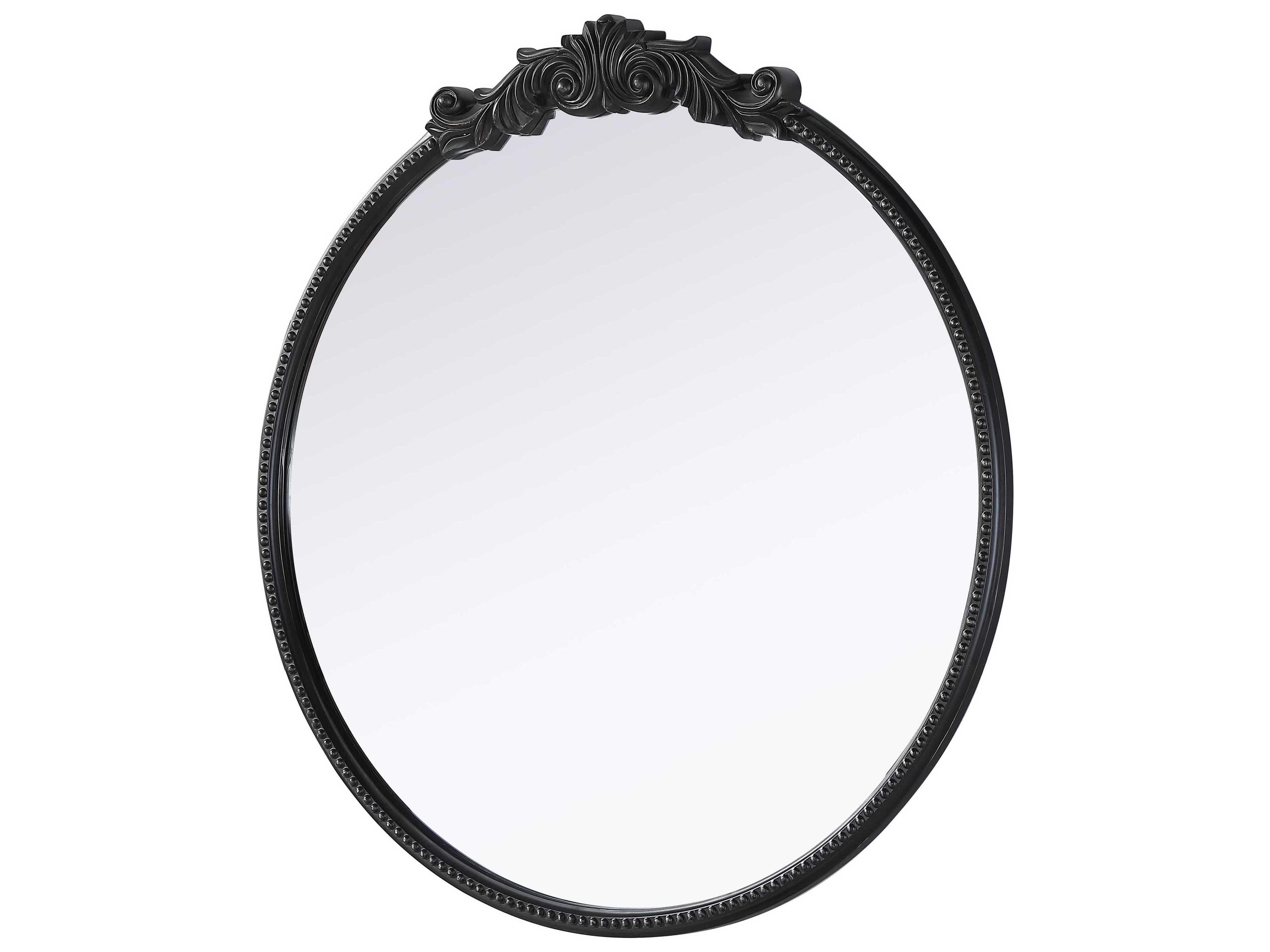 Elegant Lighting Naomi Distressed Vintage Bronze Round Wall Mirror