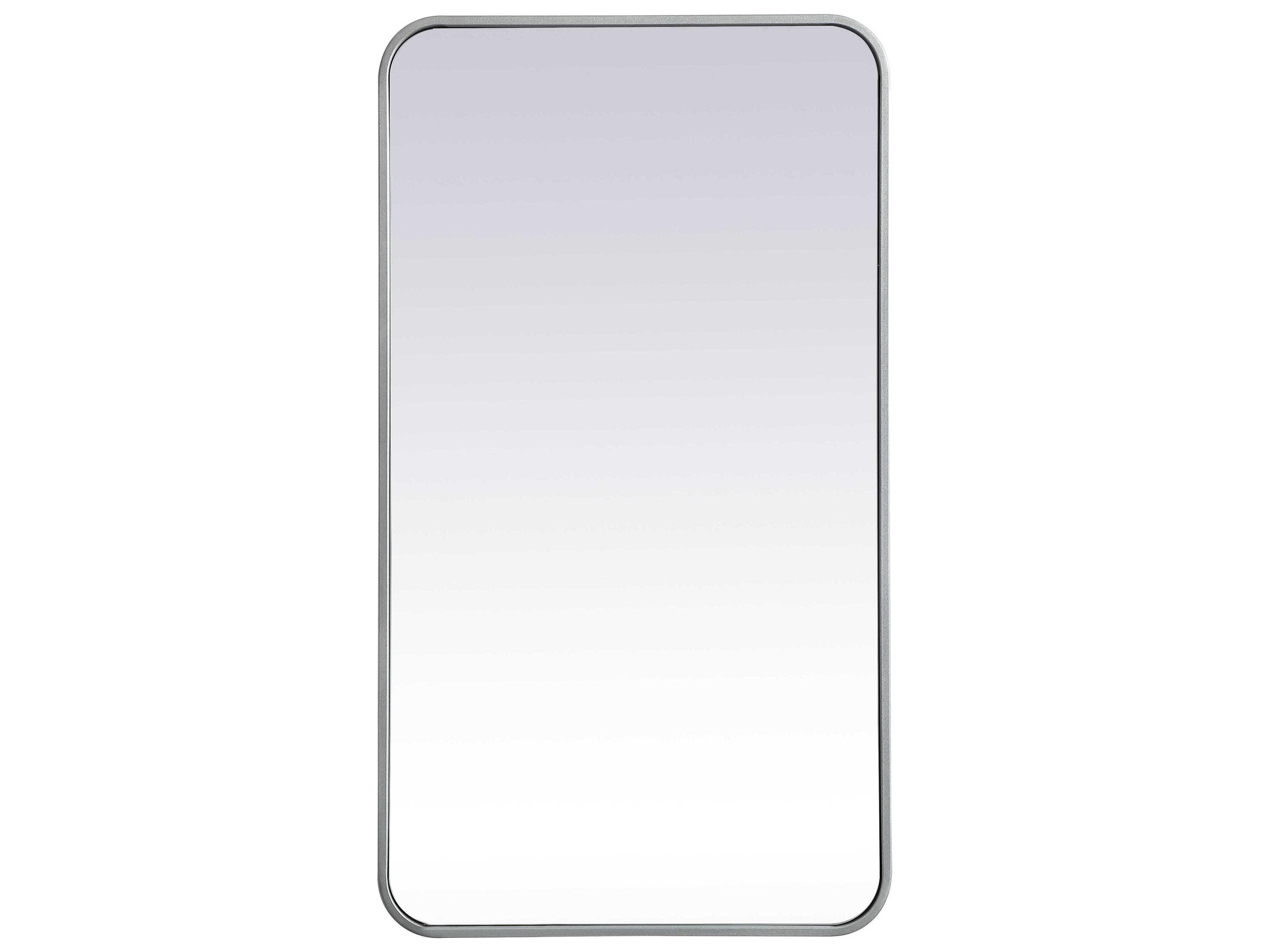 Elegant Lighting Evermore Silver Rectangular Wall Mirror