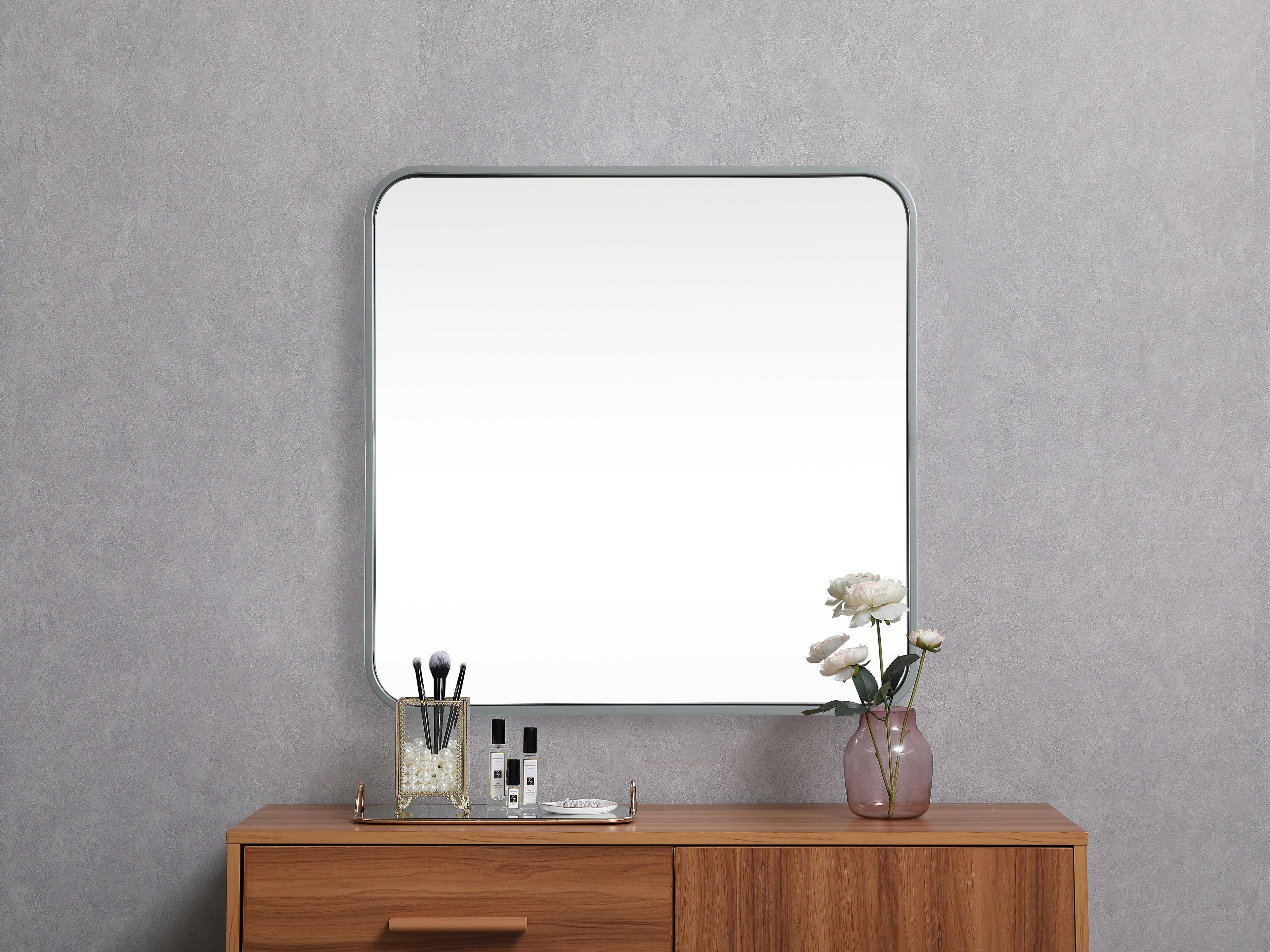 Elegant Lighting Evermore Square Wall Mirror