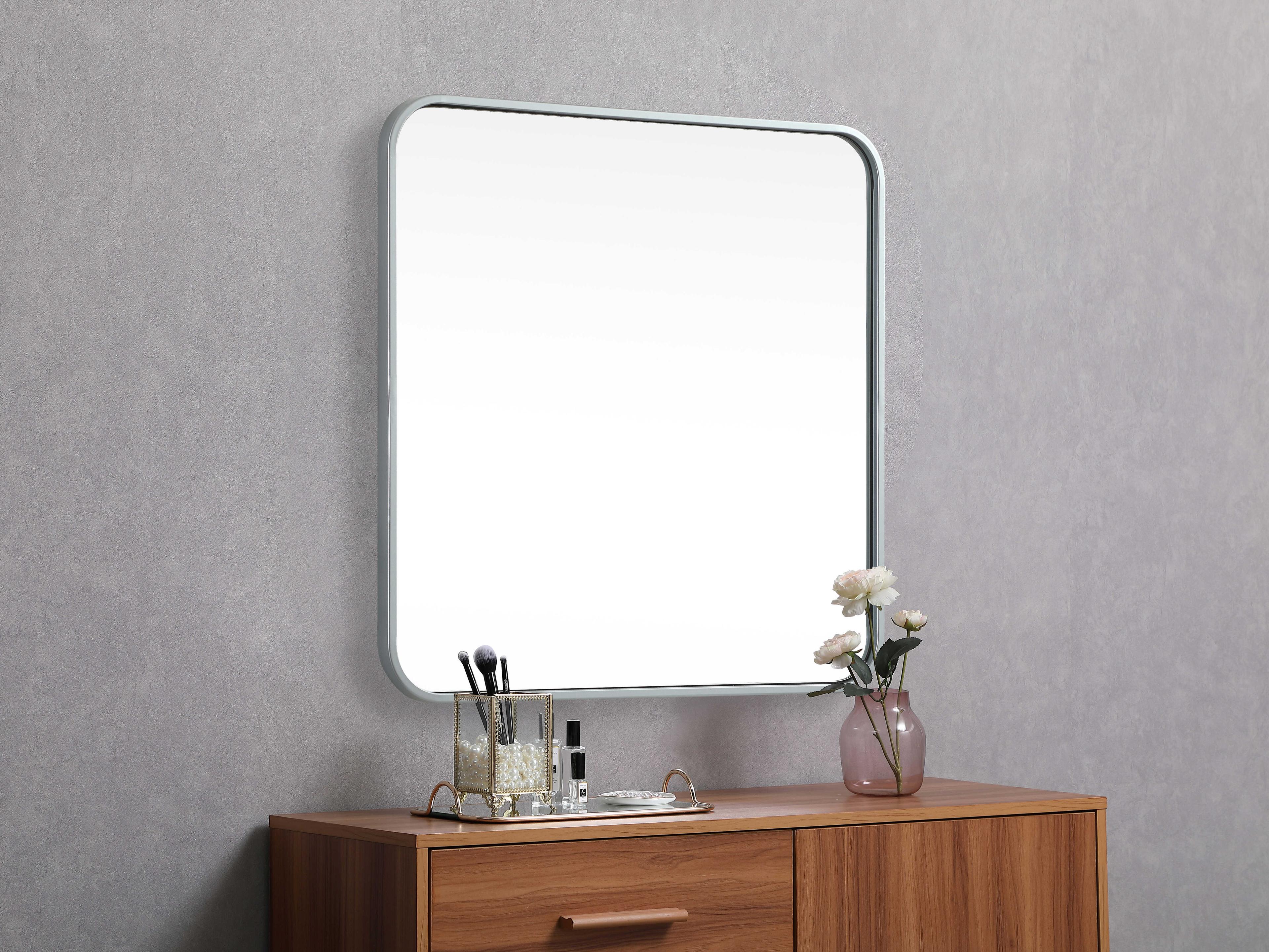 Elegant Lighting Evermore Square Wall Mirror