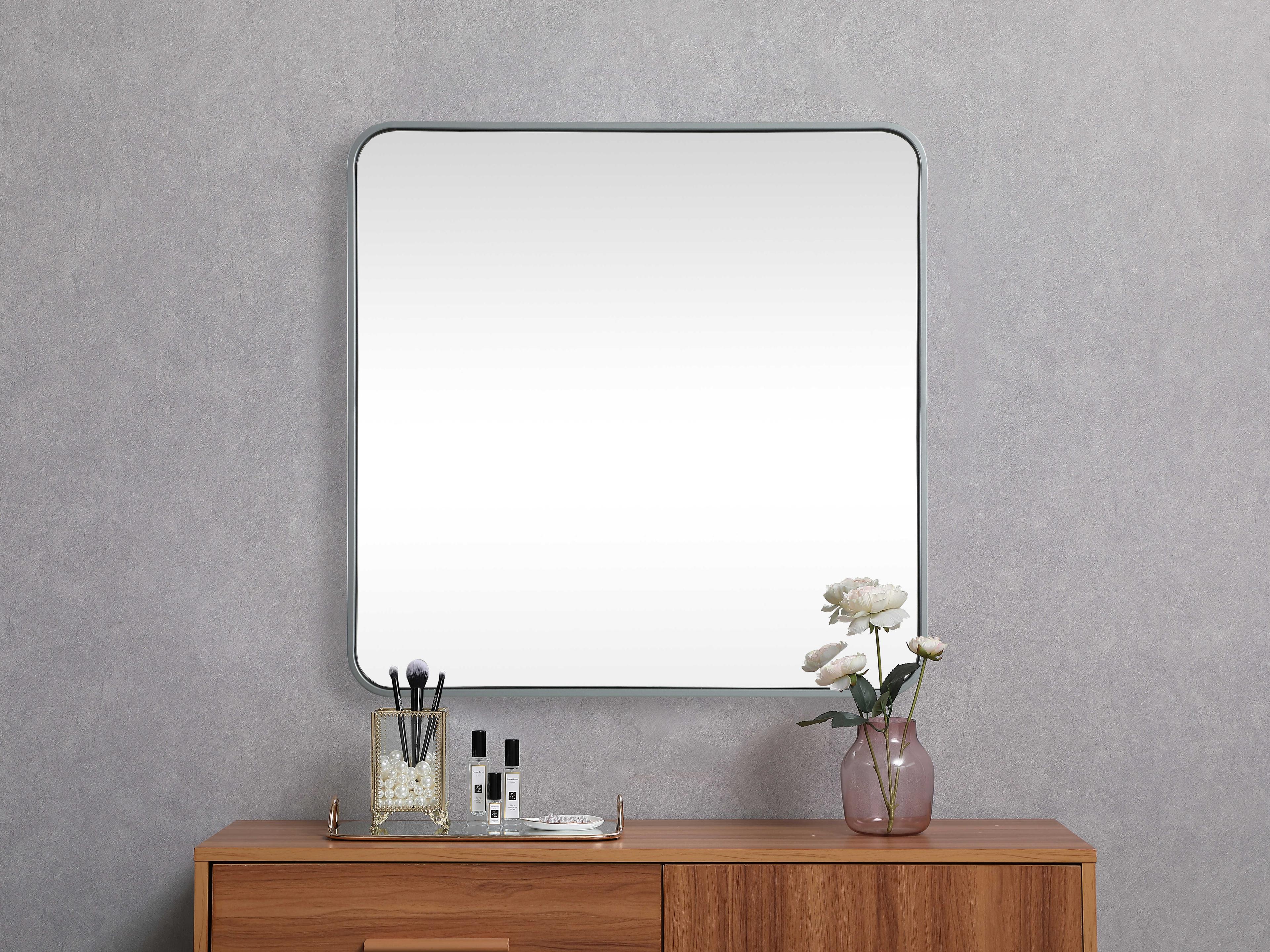 Elegant Lighting Evermore Square Wall Mirror