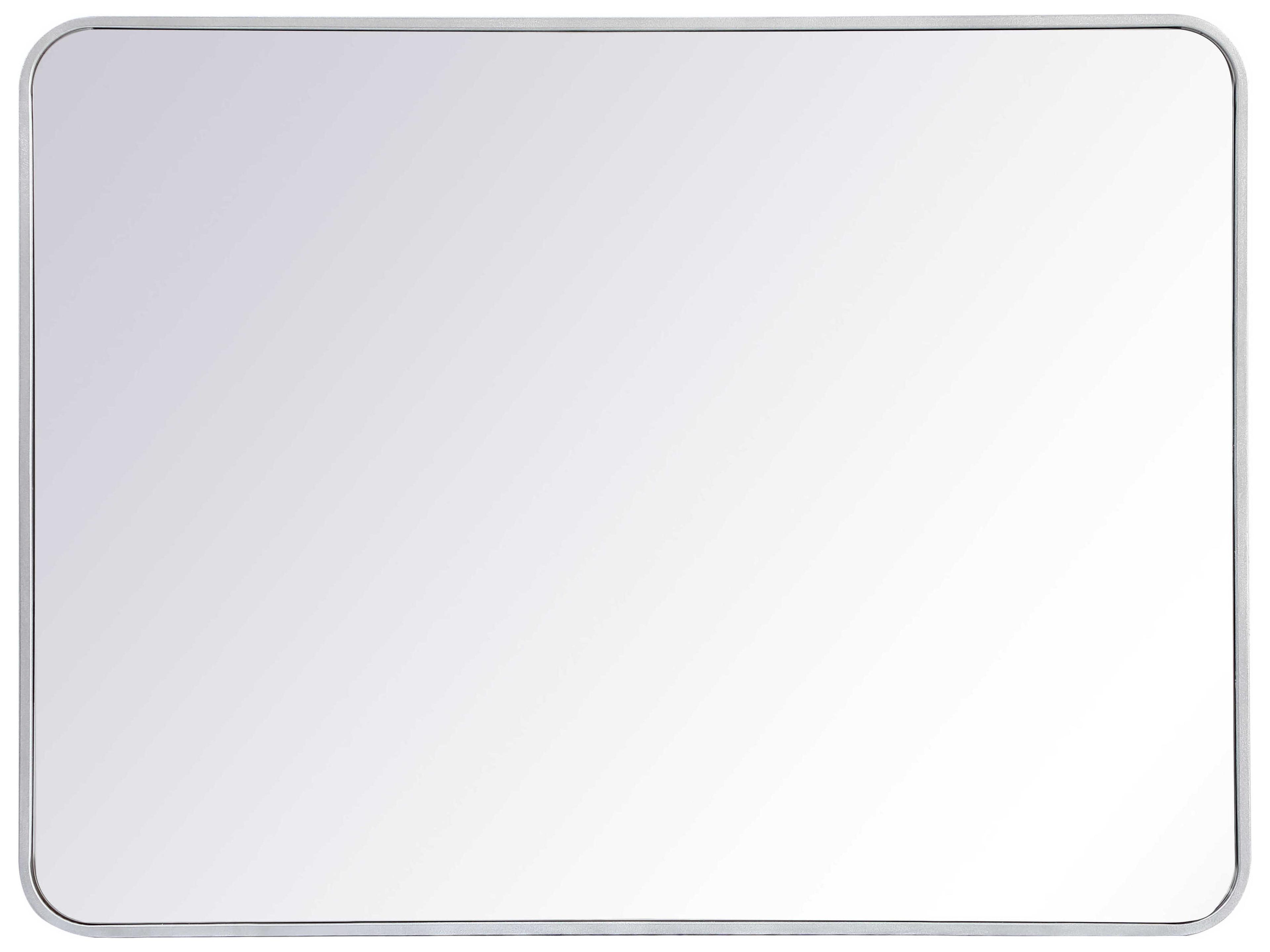 Elegant Lighting Evermore Silver Rectangular Wall Mirror