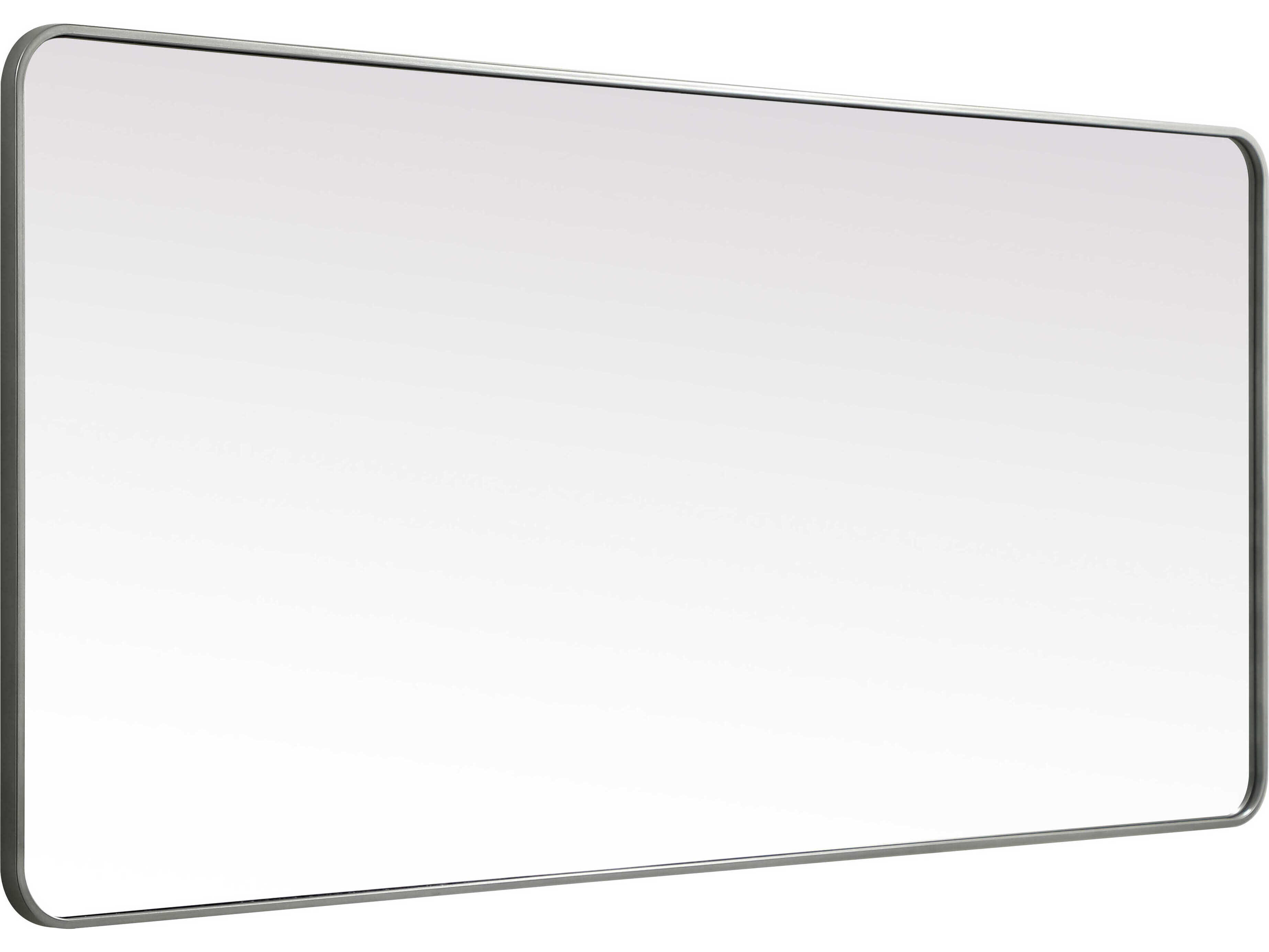 Elegant Lighting Evermore Silver Rectangular Floor Mirror