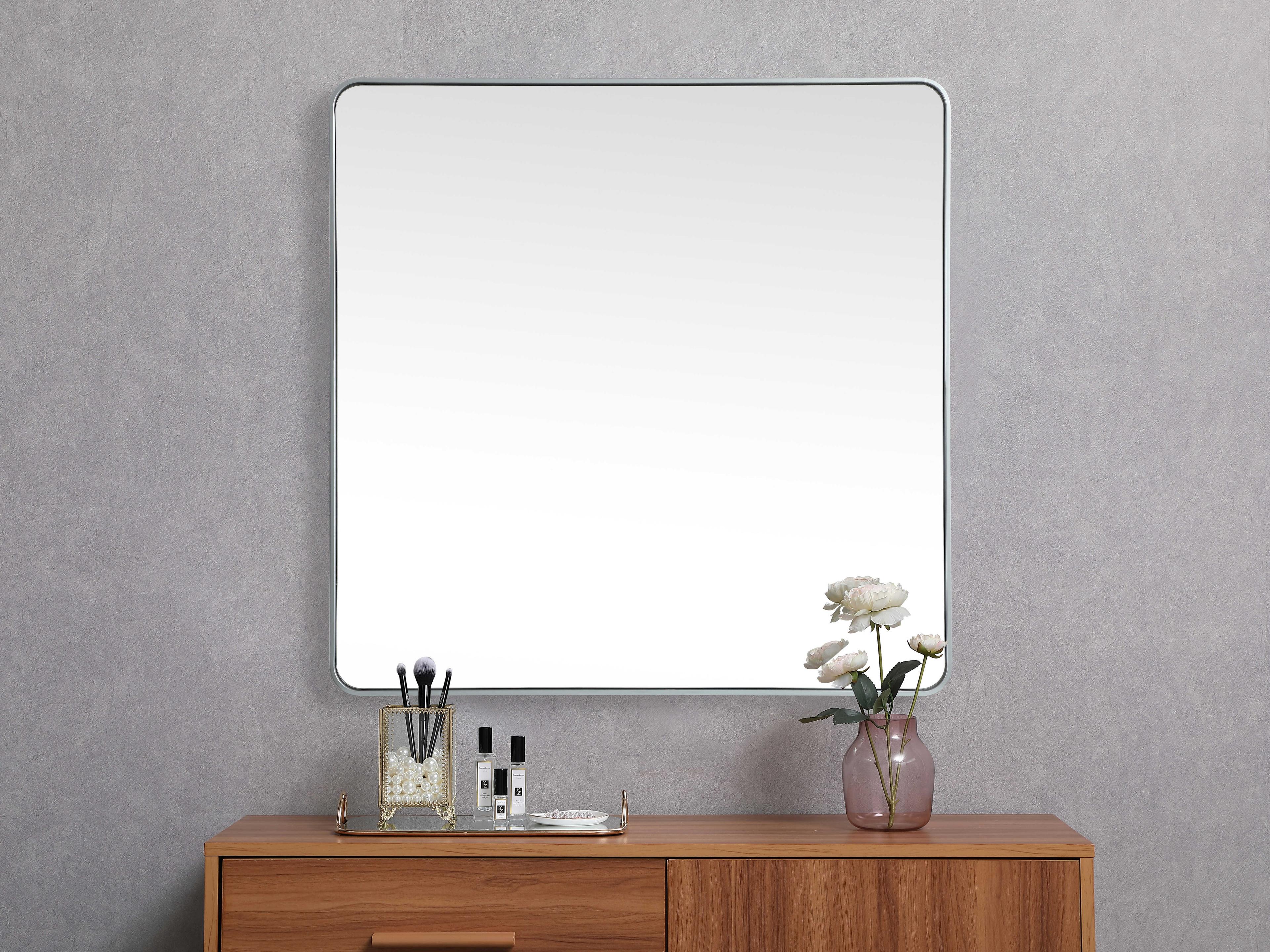 Elegant Lighting Evermore Square Wall Mirror