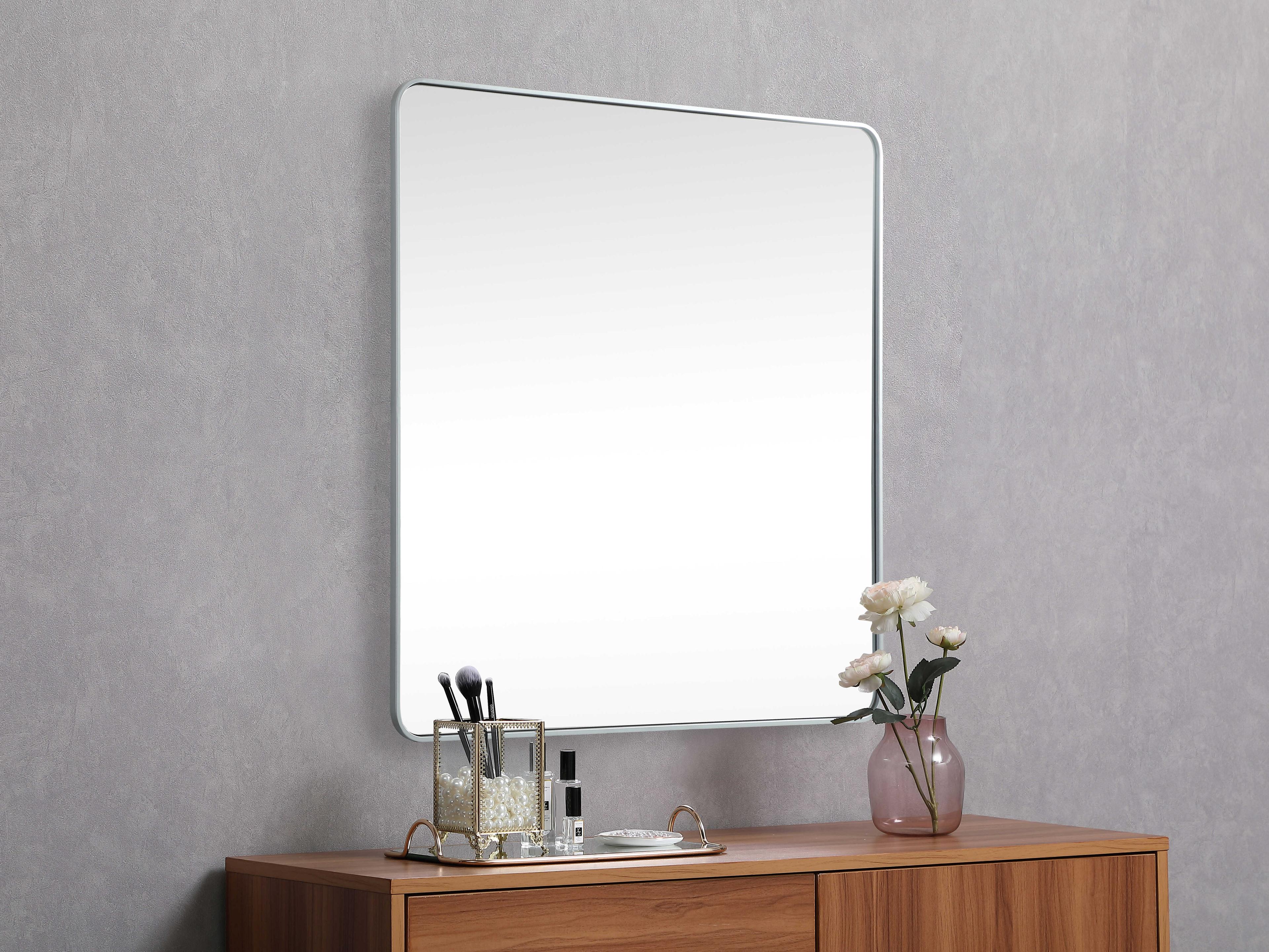 Elegant Lighting Evermore Square Wall Mirror
