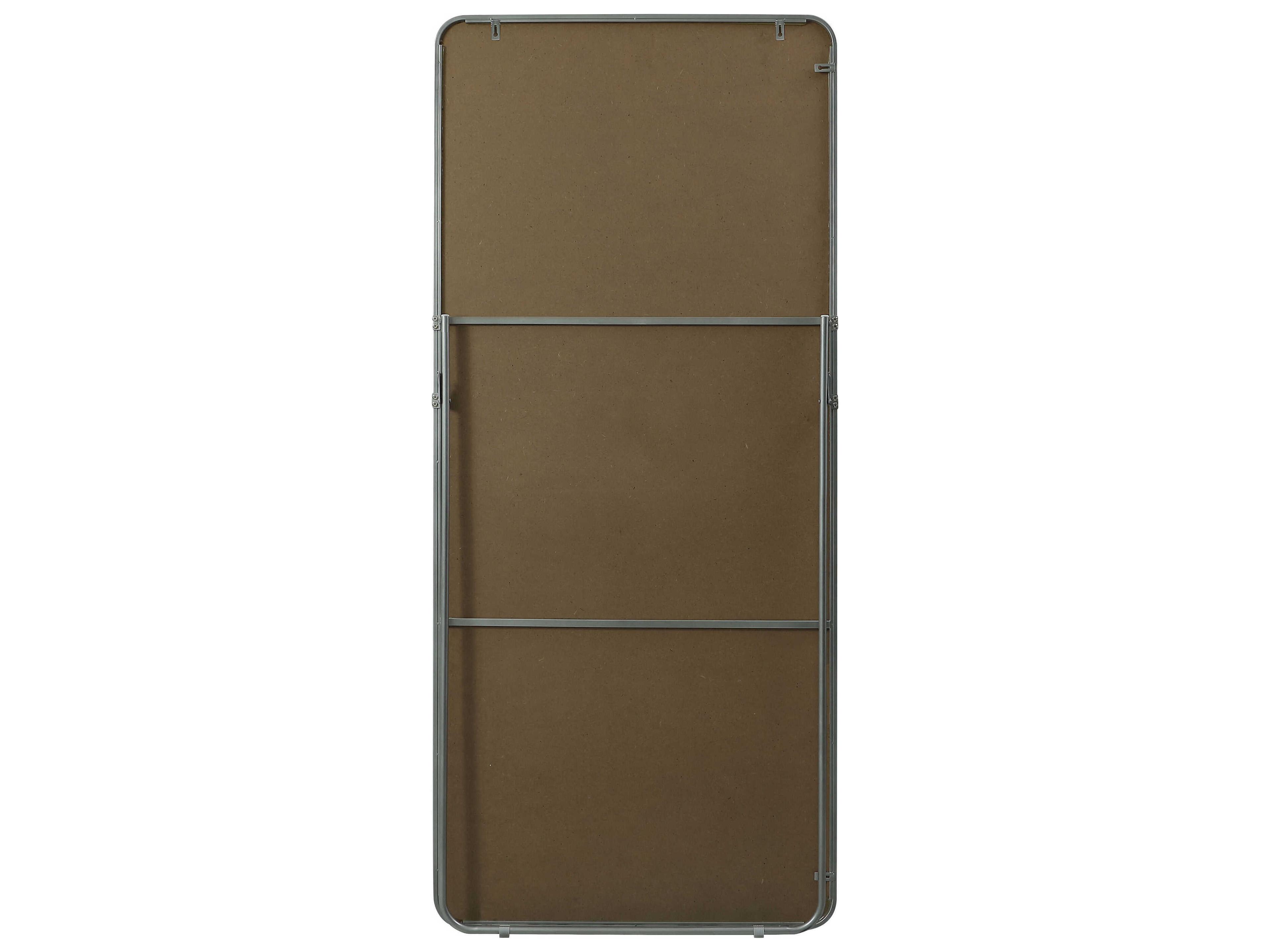 Elegant Lighting Evermore Silver Rectangular Floor Mirror