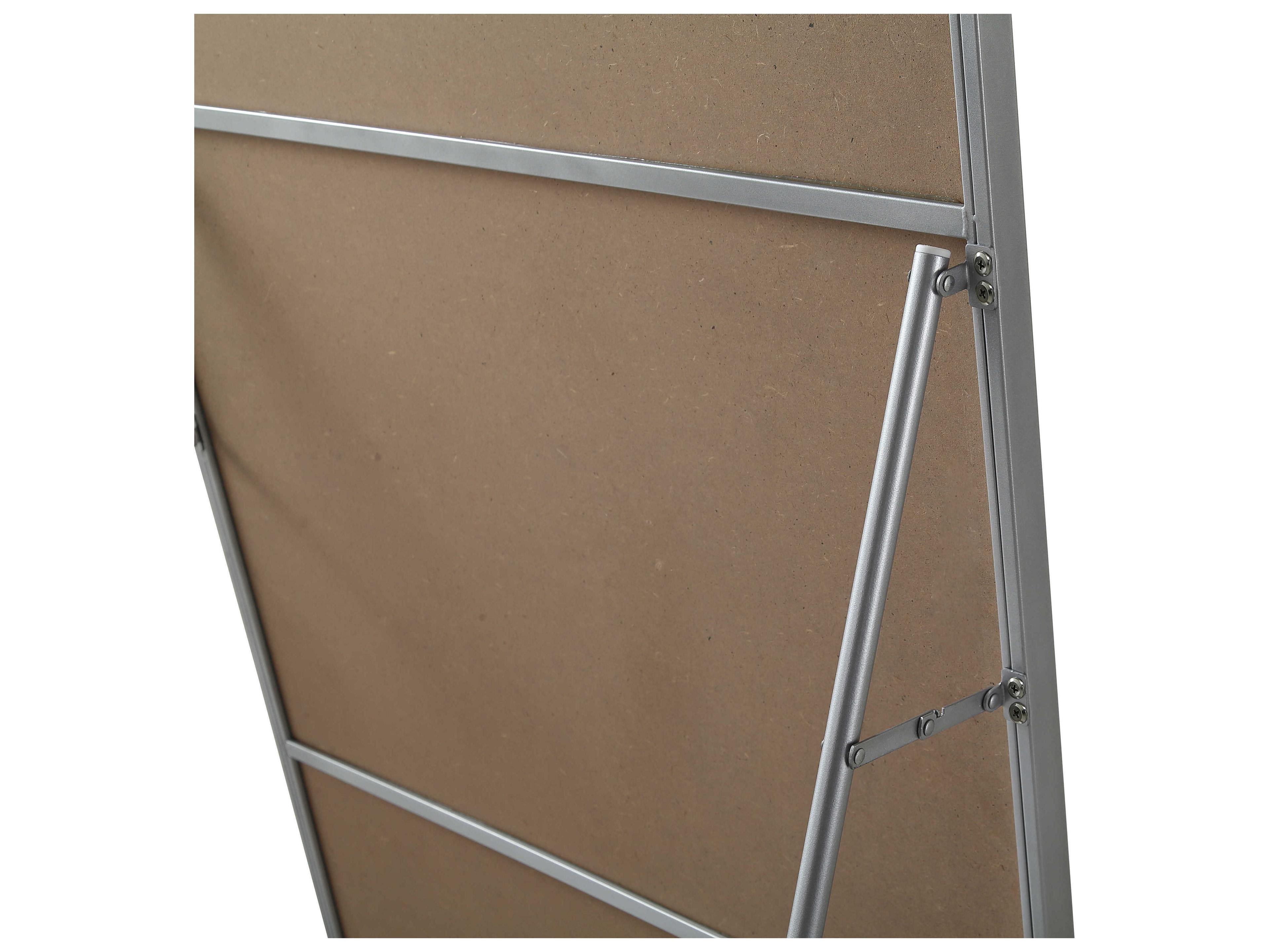 Elegant Lighting Evermore Silver Rectangular Floor Mirror