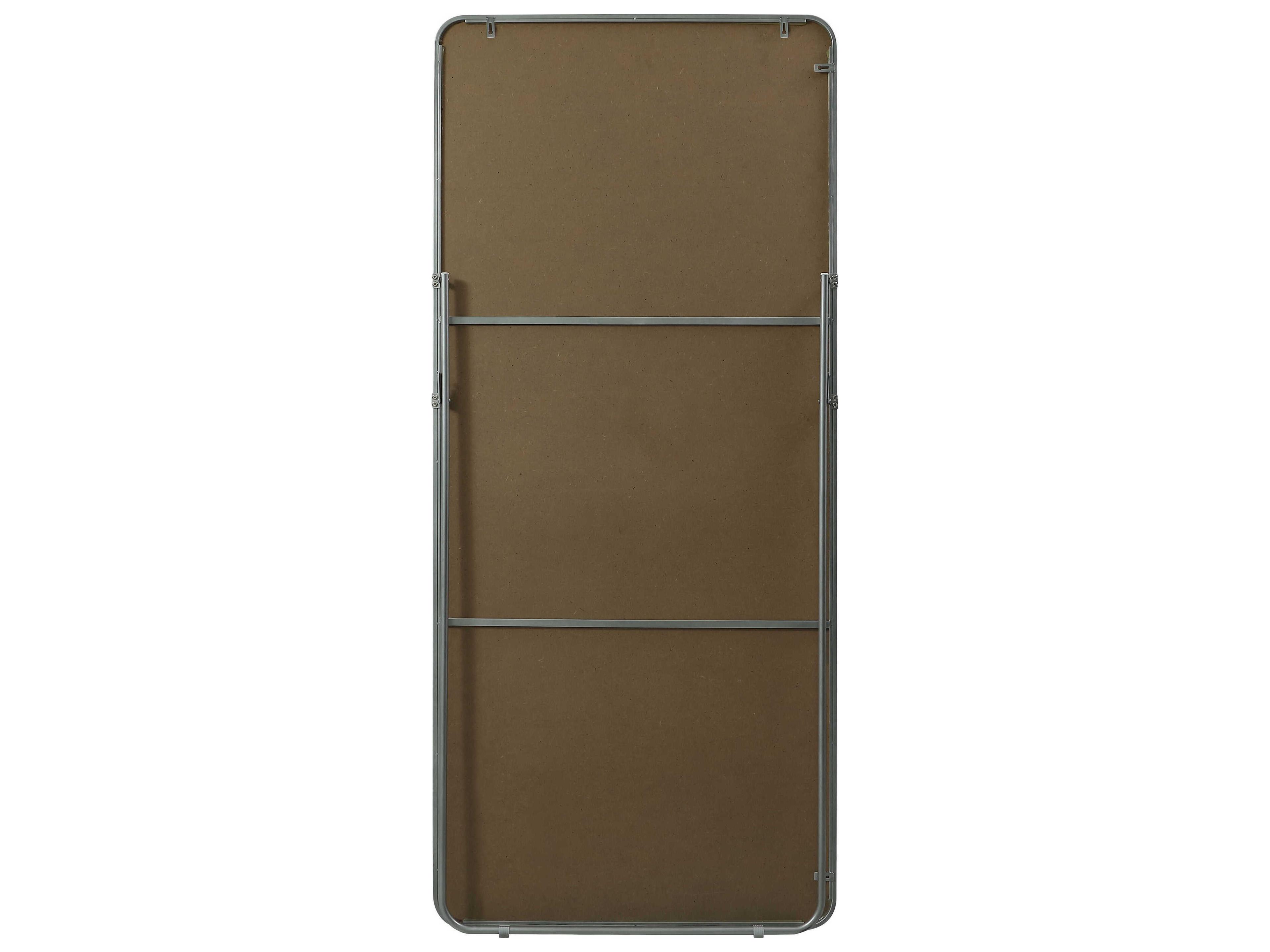 Elegant Lighting Evermore Silver Rectangular Floor Mirror