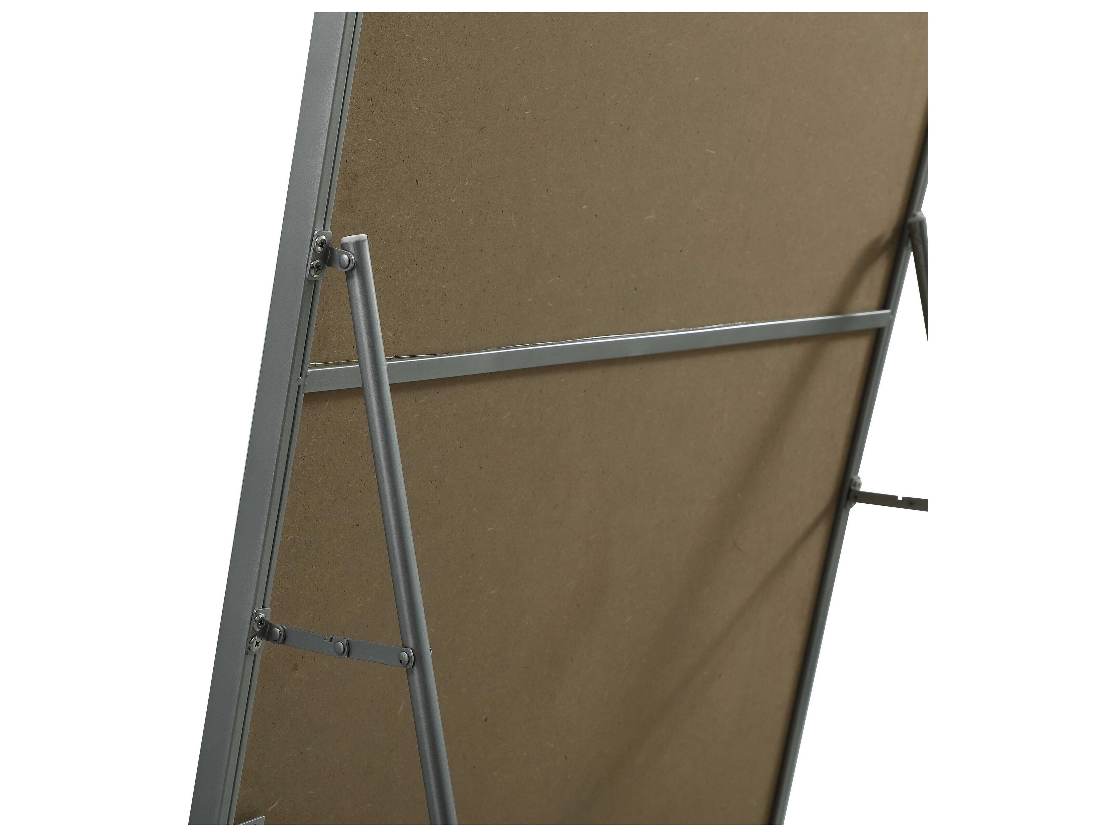 Elegant Lighting Evermore Silver Rectangular Floor Mirror