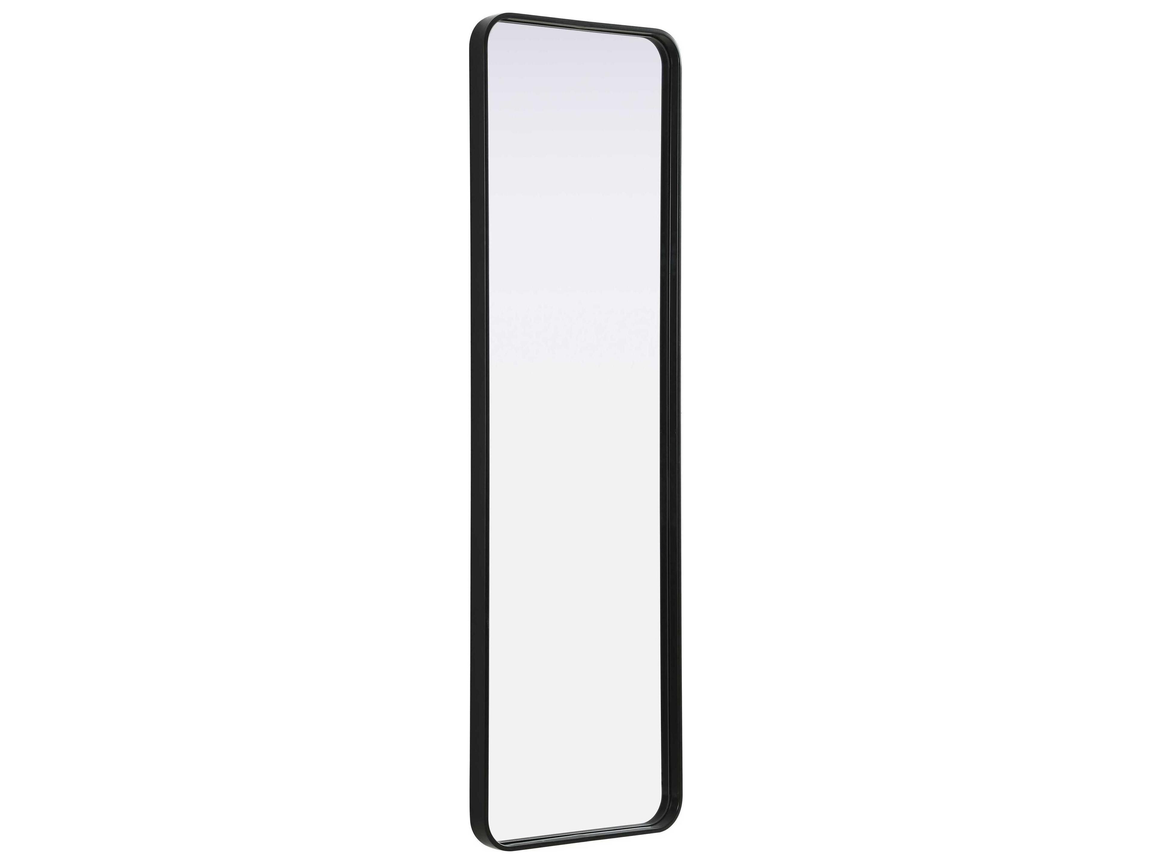 Elegant Lighting Remy Black Rectangular Wall Mirror