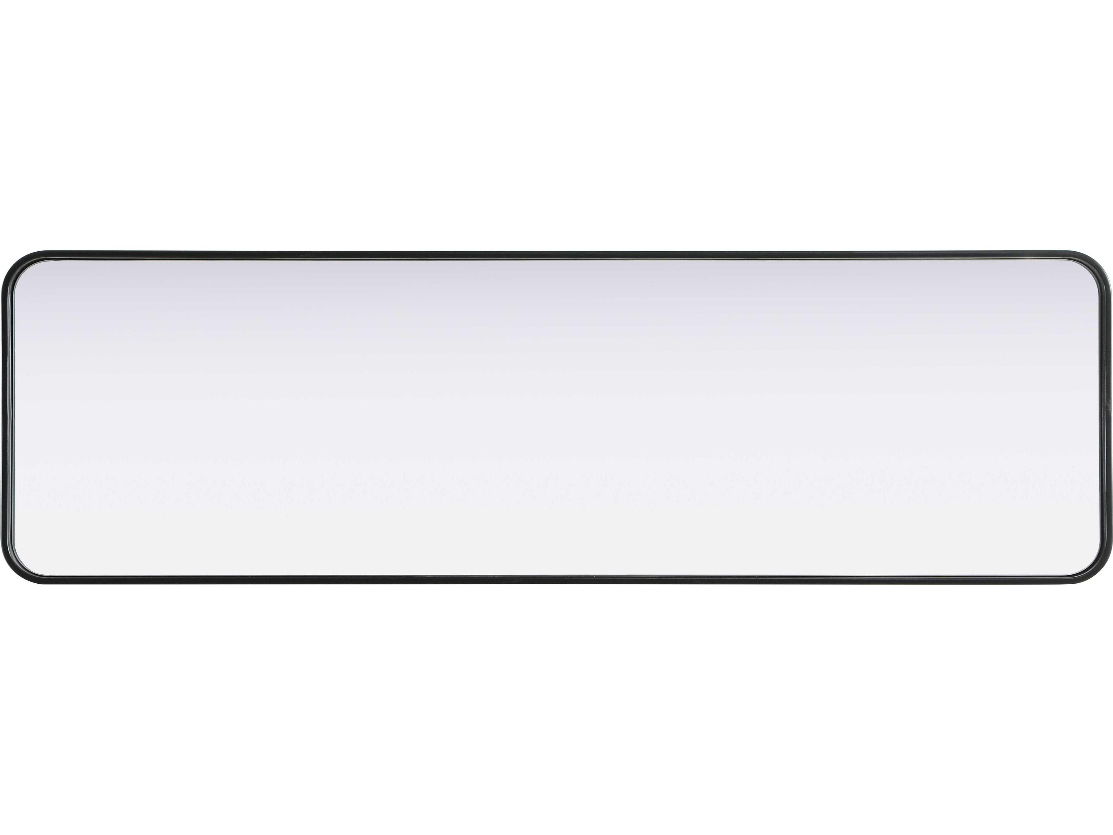 Elegant Lighting Remy Black Rectangular Wall Mirror