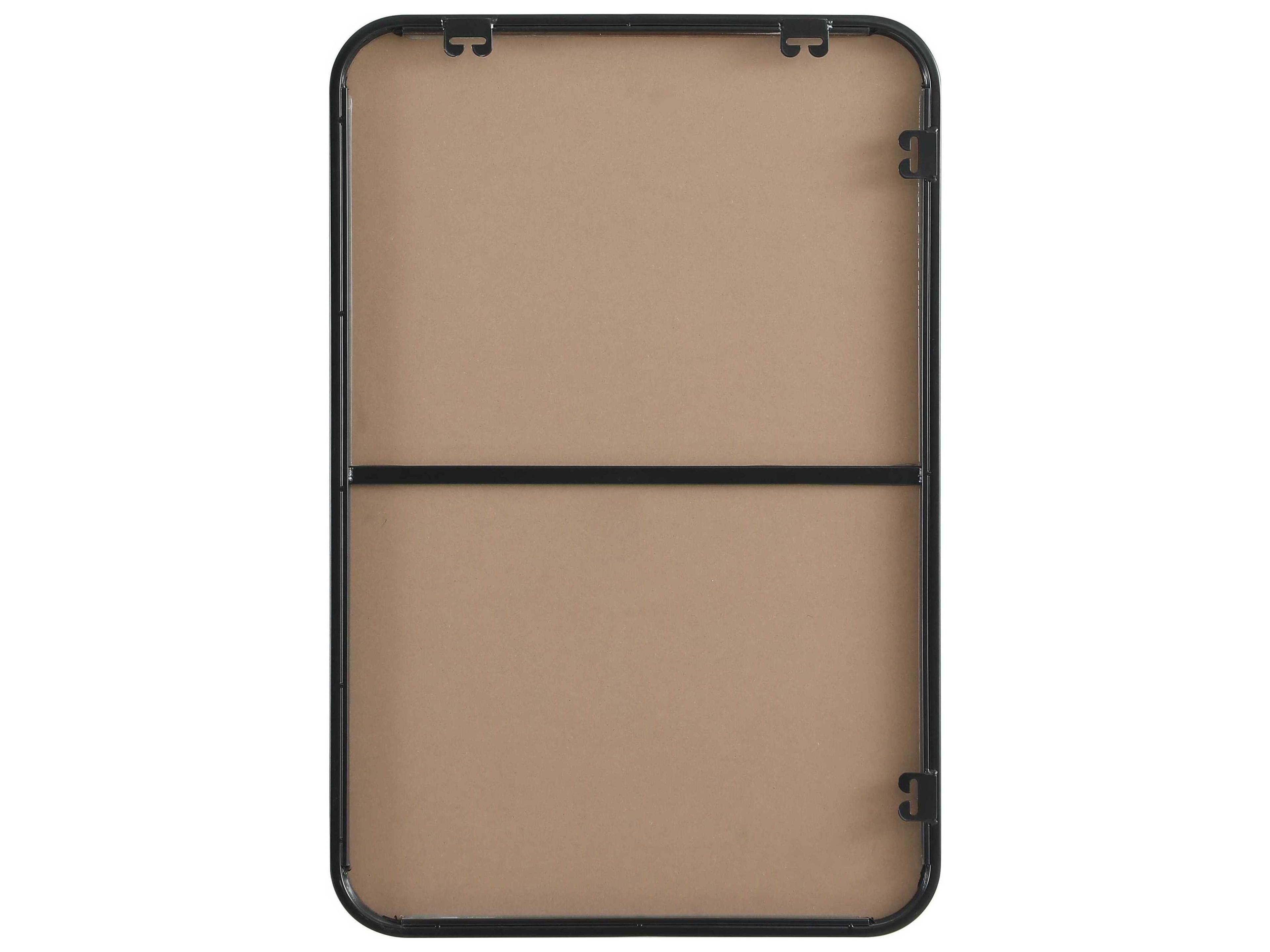 Elegant Lighting Remy Black Rectangular Wall Mirror