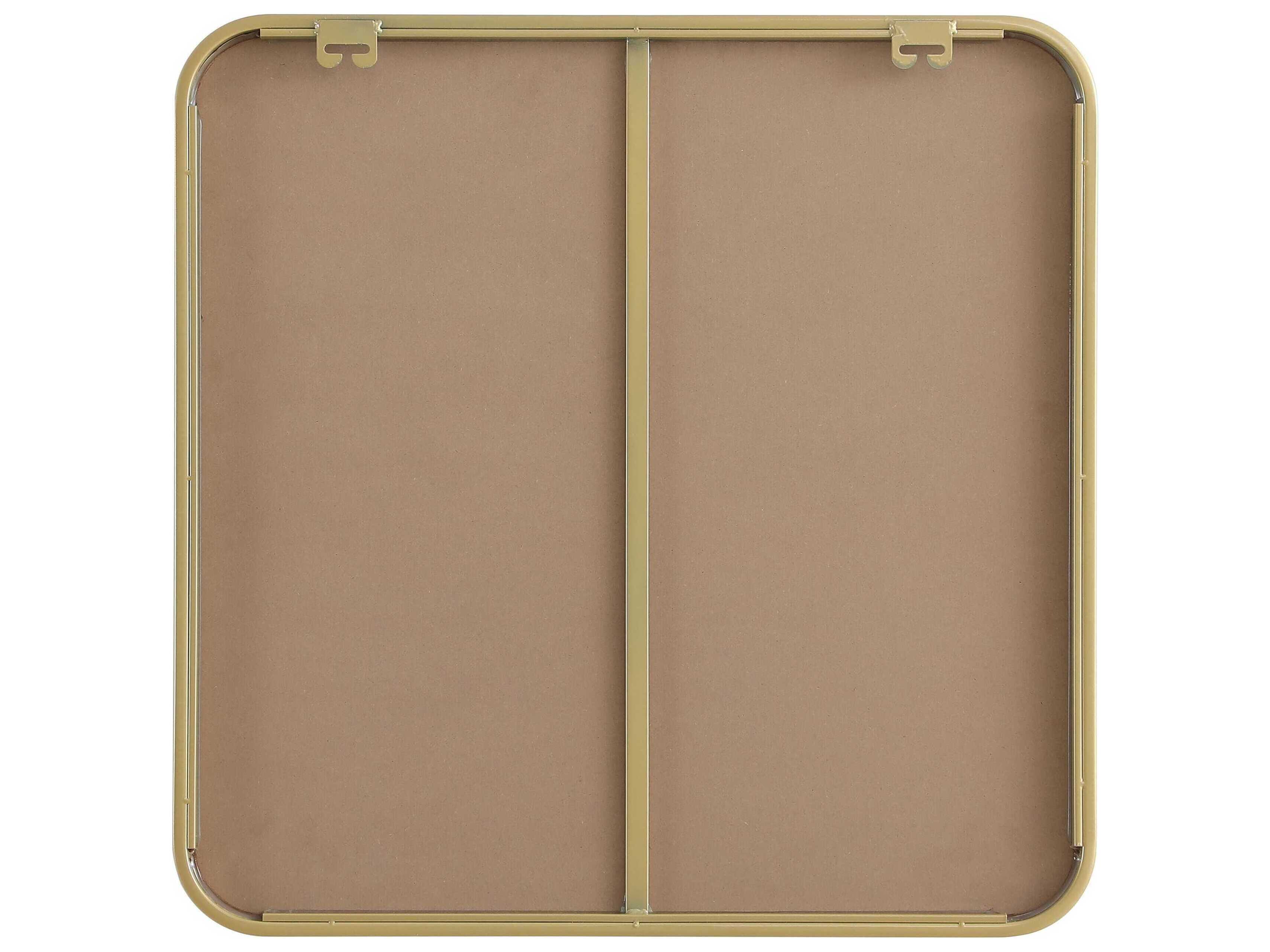 Elegant Lighting Remy Brass Square Wall Mirror