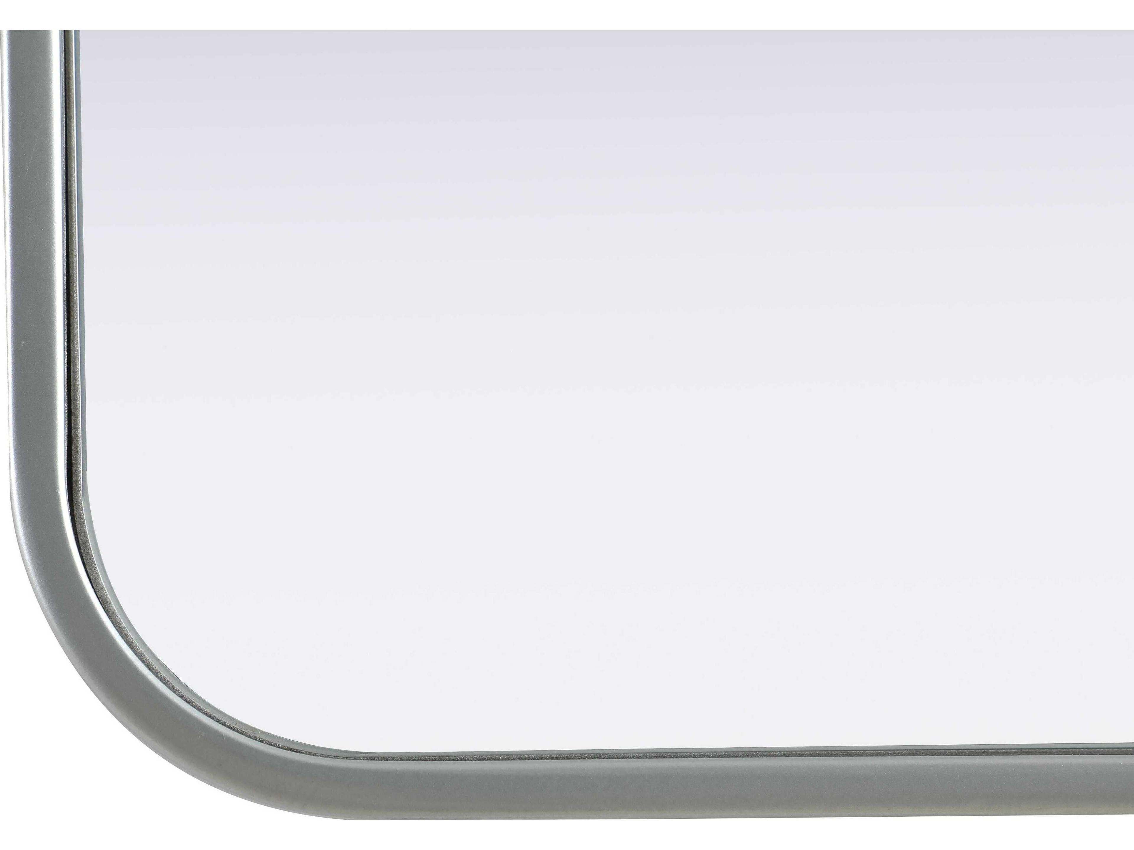 Elegant Lighting Remy Silver Square Wall Mirror