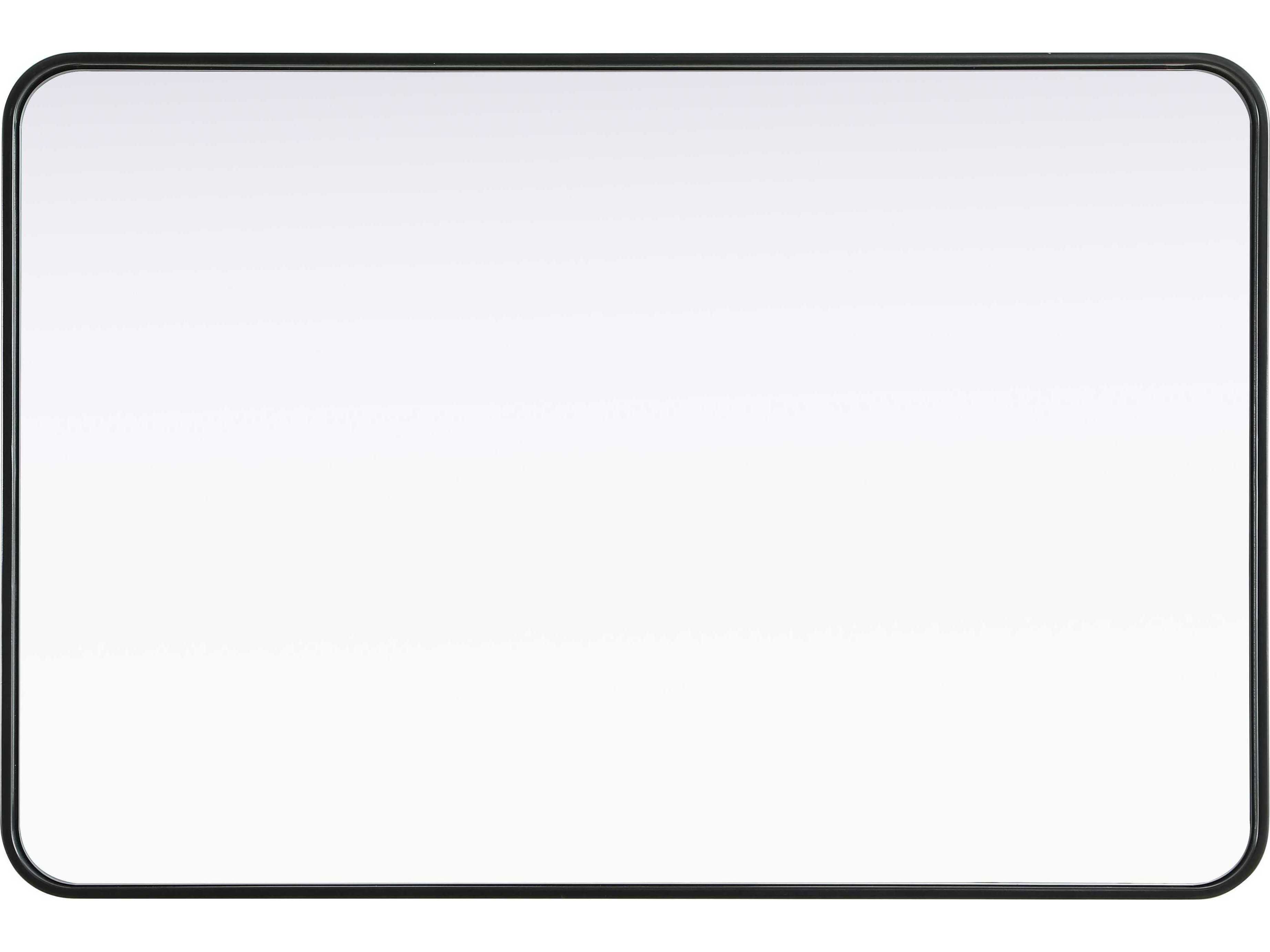 Elegant Lighting Remy Black Rectangular Wall Mirror