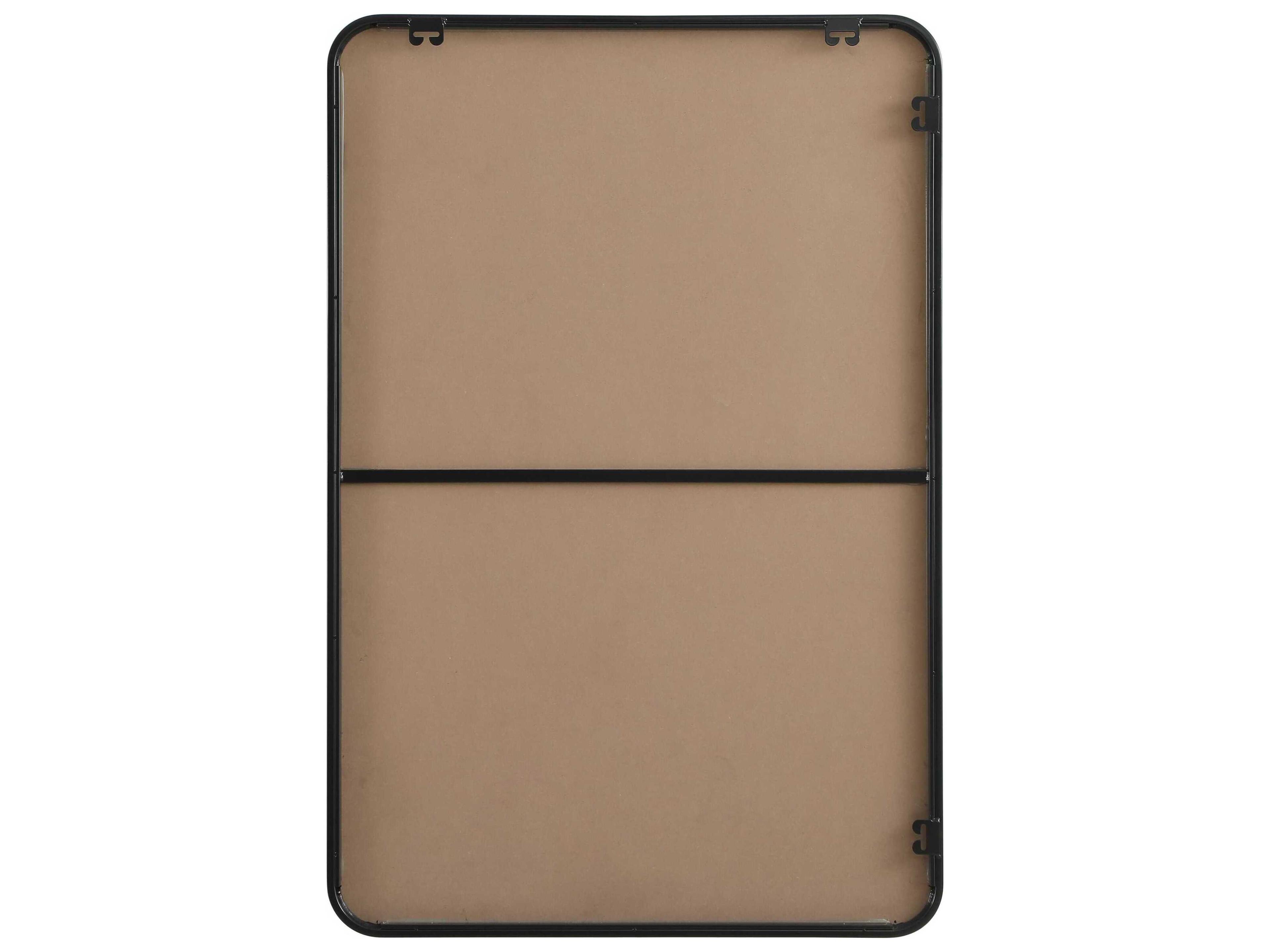 Elegant Lighting Remy Black Rectangular Wall Mirror