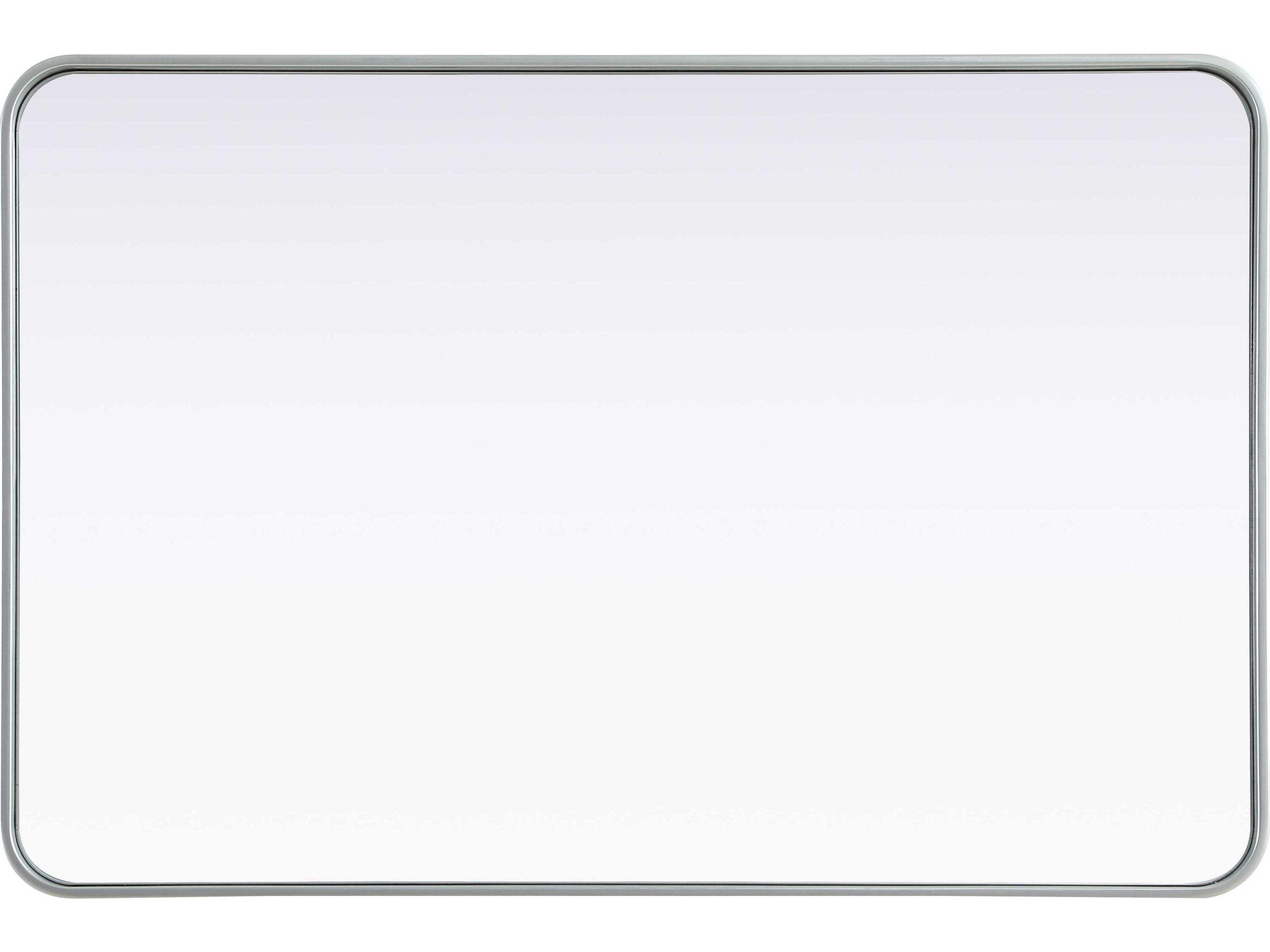 Elegant Lighting Remy Silver Rectangular Wall Mirror