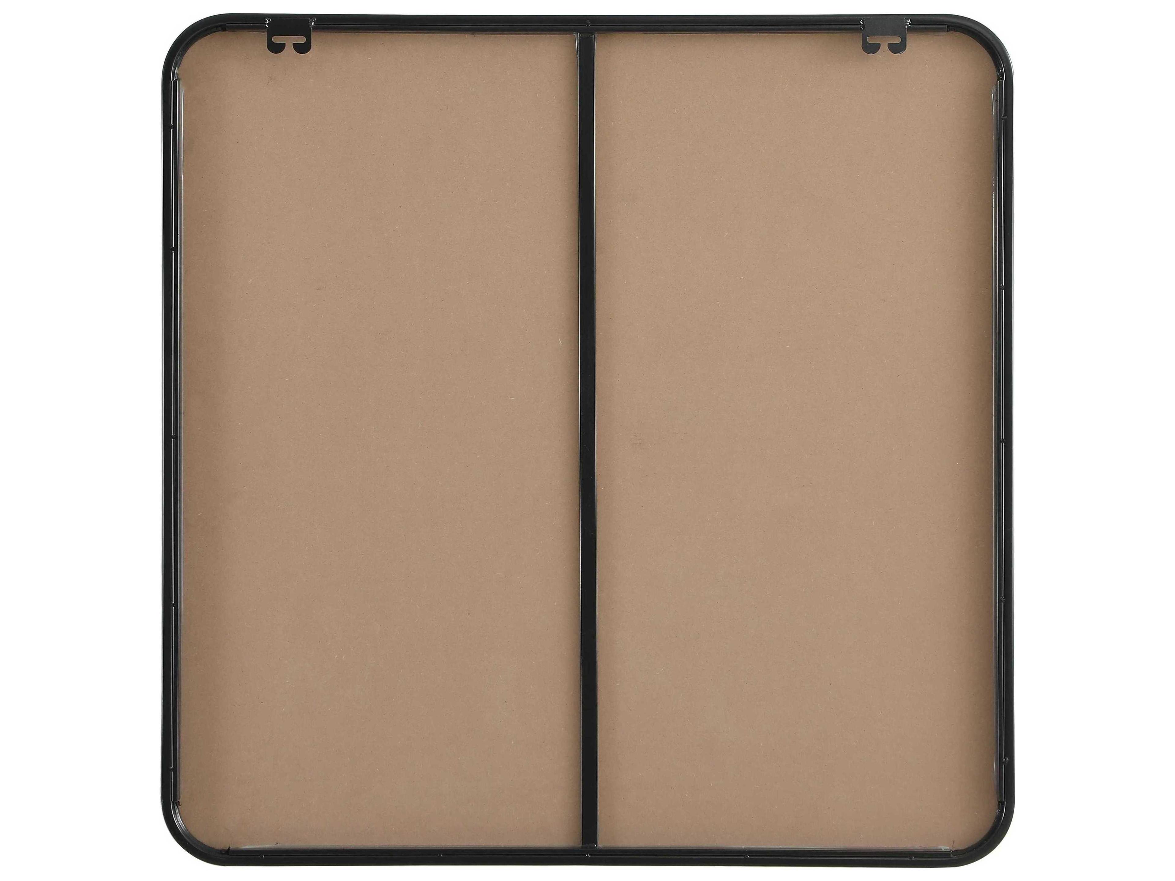 Elegant Lighting Remy Black Square Wall Mirror