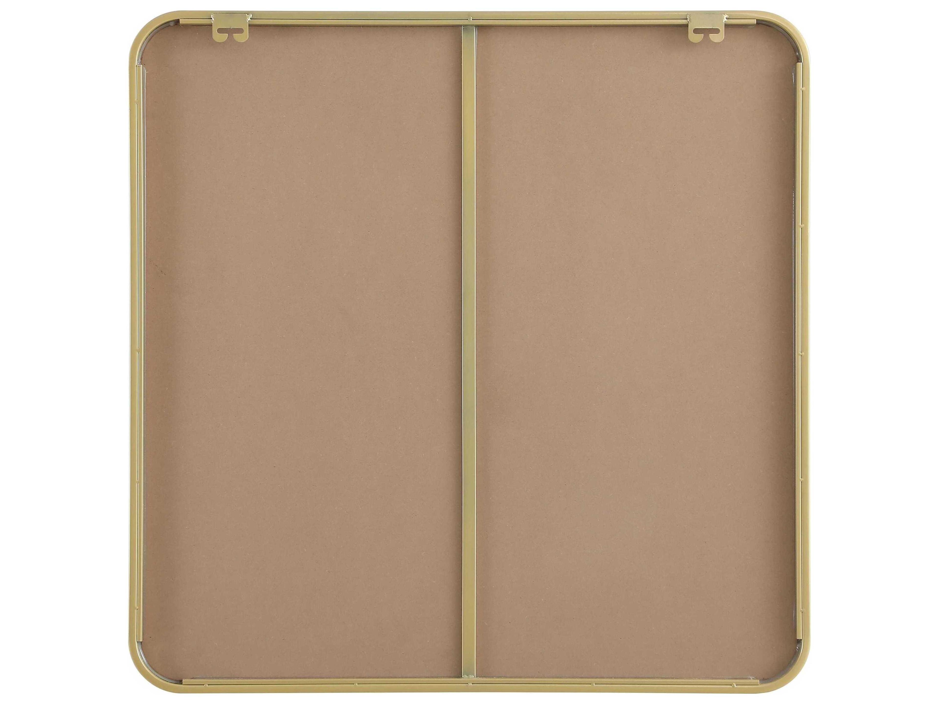 Elegant Lighting Remy Brass Square Wall Mirror