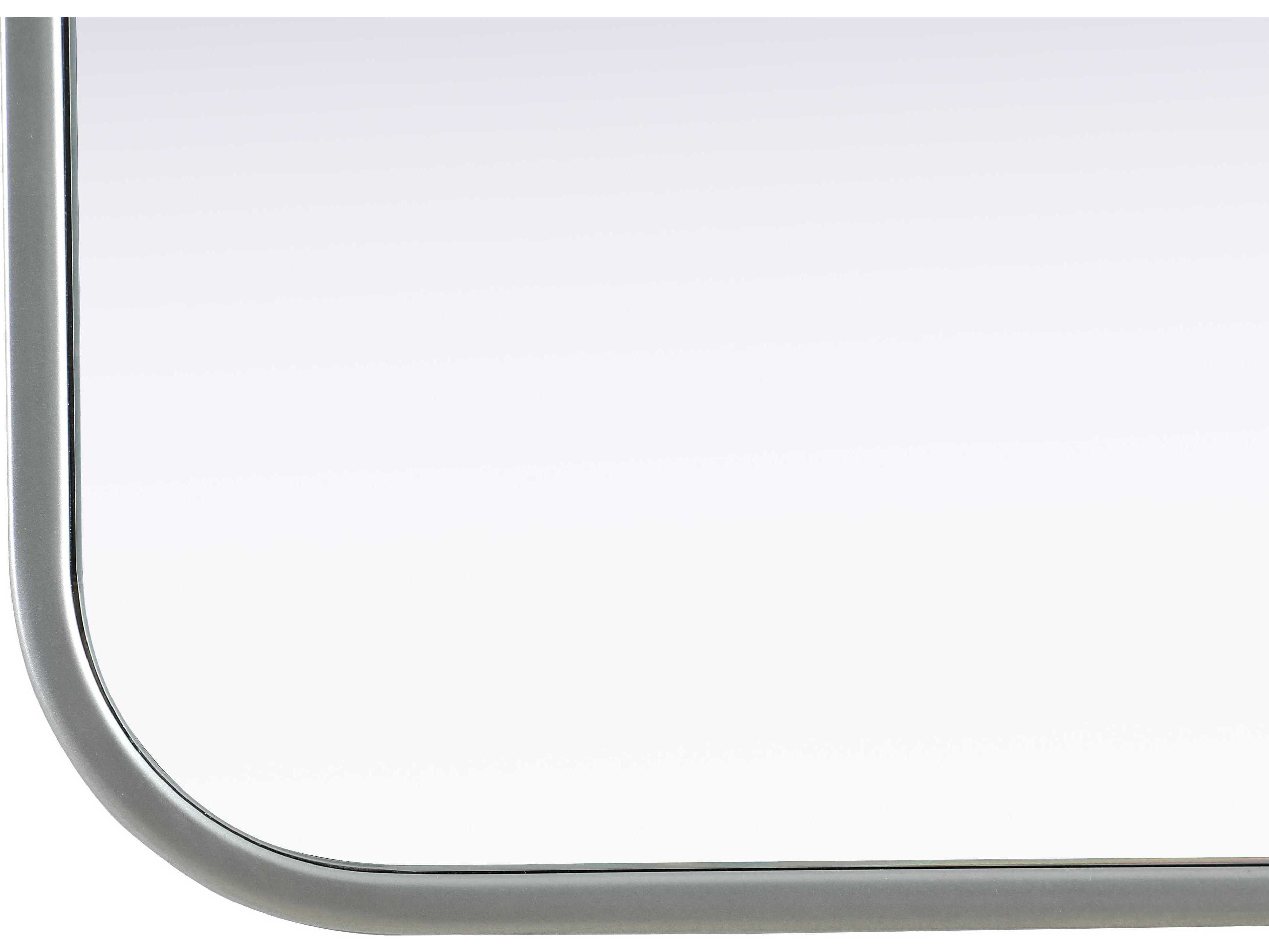 Elegant Lighting Remy Silver Square Wall Mirror