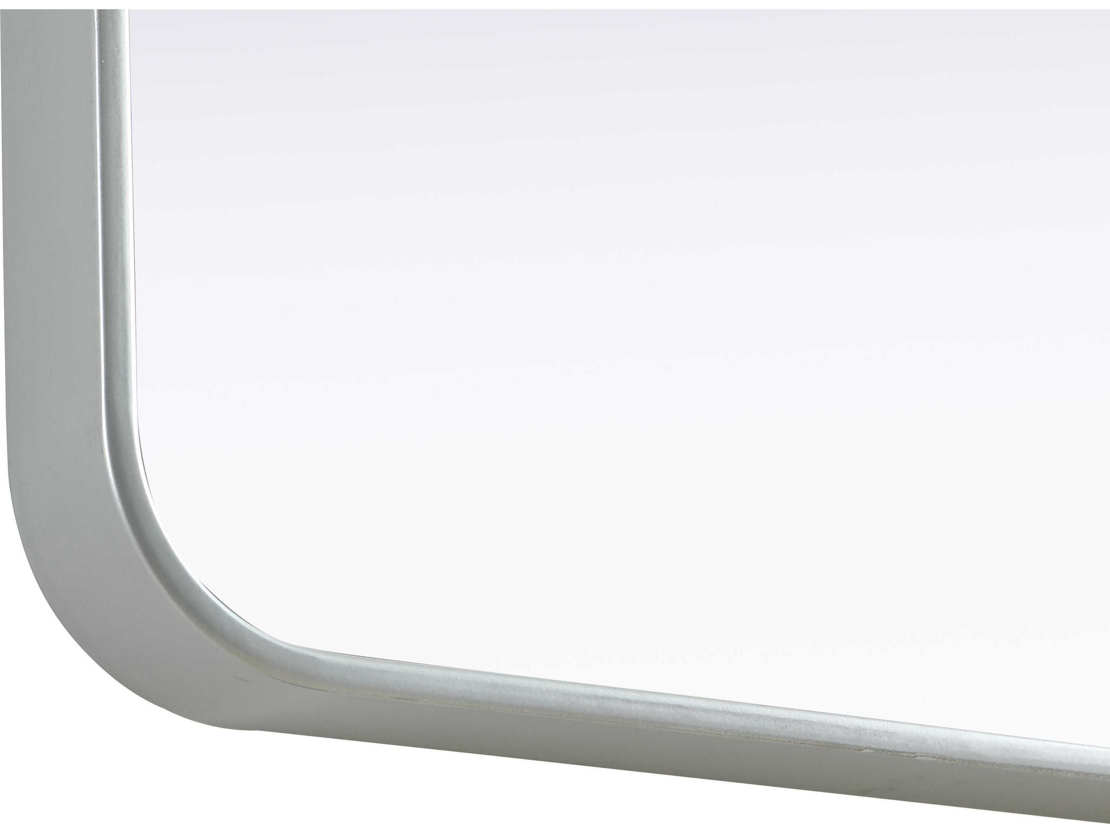 Elegant Lighting Remy Silver Square Wall Mirror