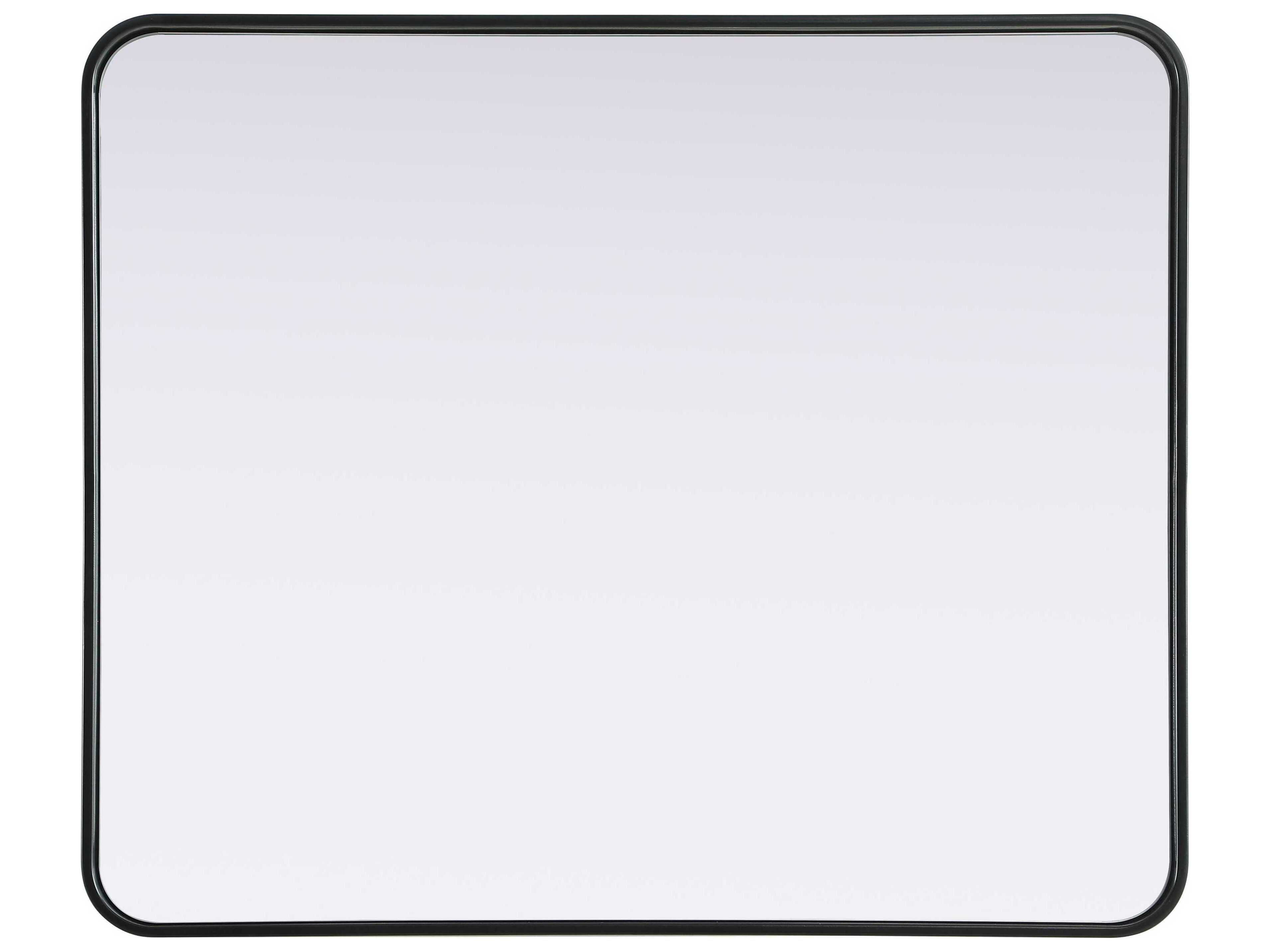 Elegant Lighting Remy Black Rectangular Wall Mirror