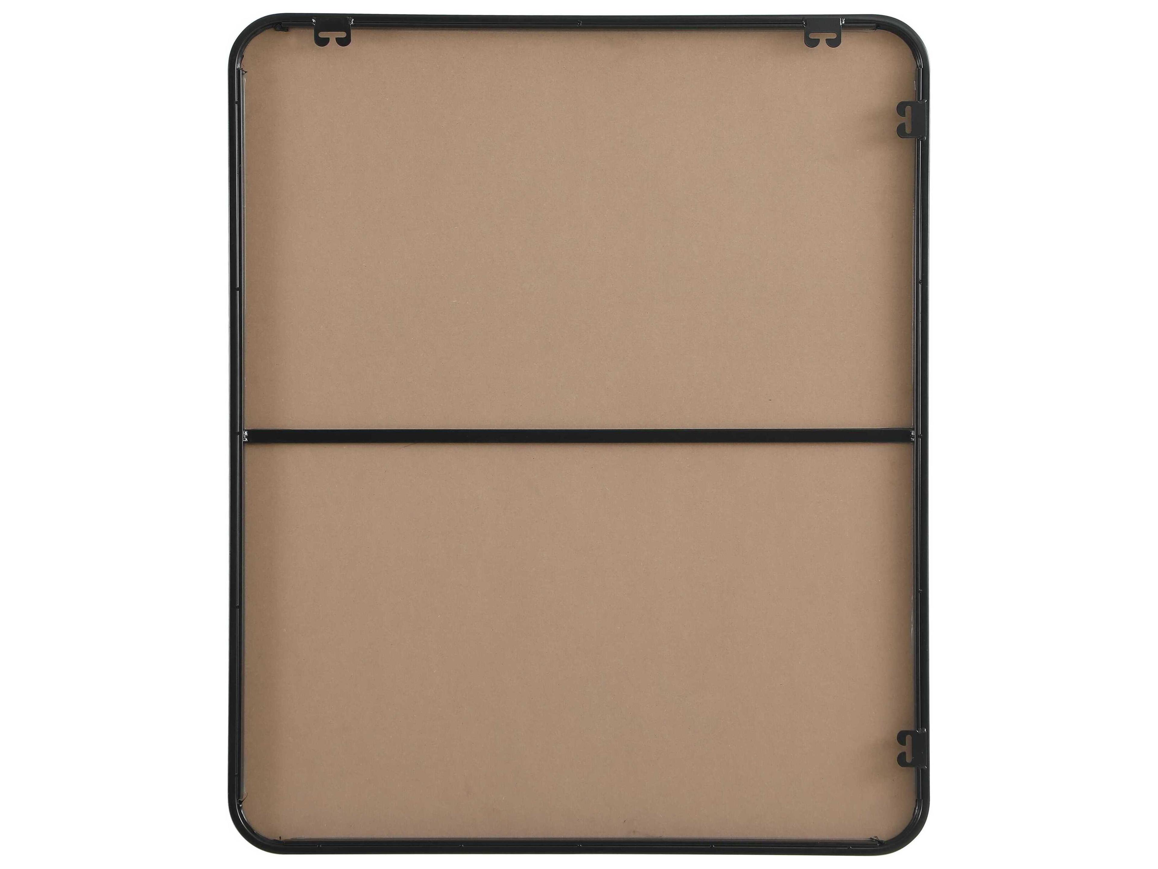 Elegant Lighting Remy Black Rectangular Wall Mirror