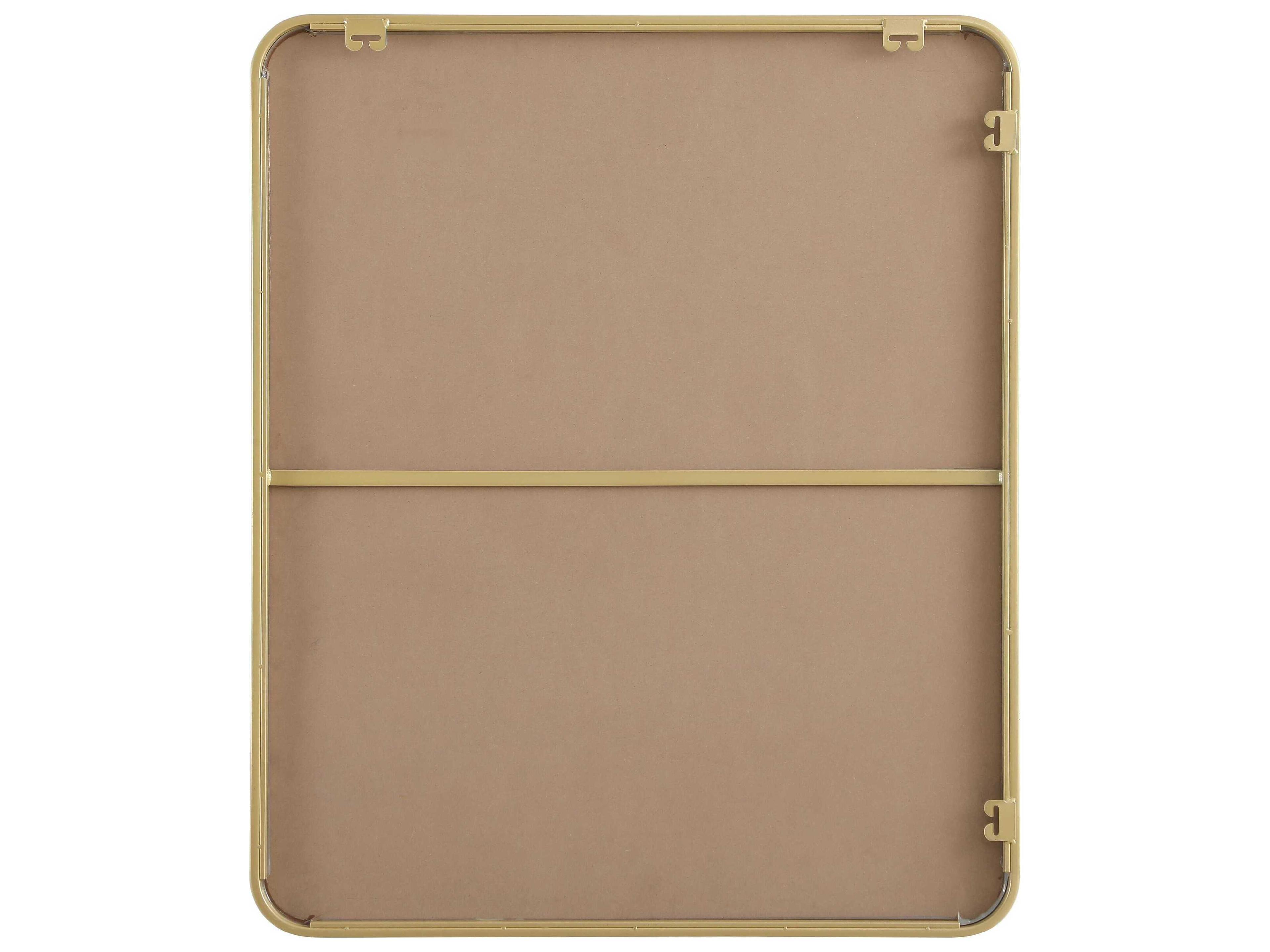 Elegant Lighting Remy Brass Rectangular Wall Mirror