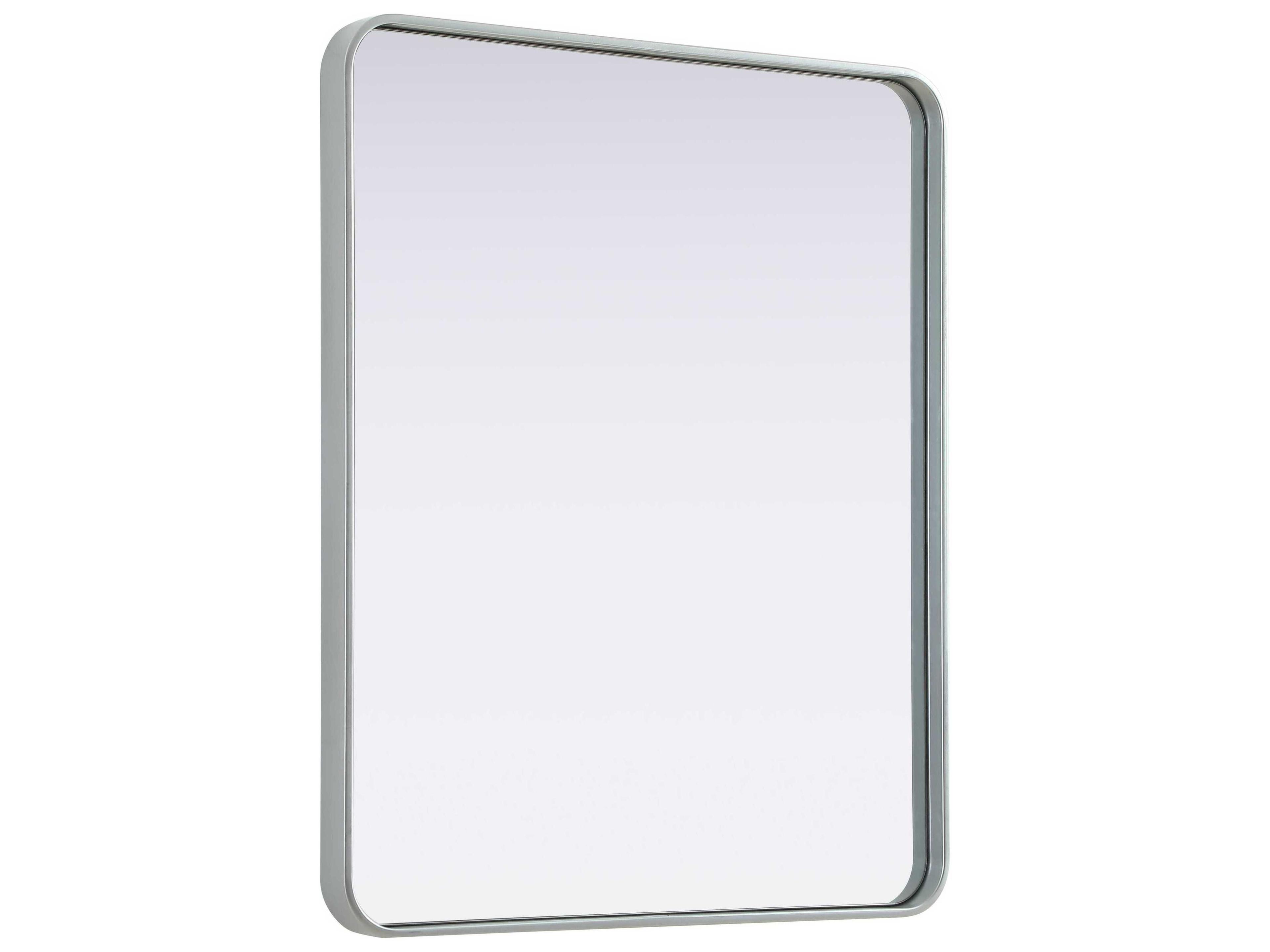Elegant Lighting Remy Silver Rectangular Wall Mirror