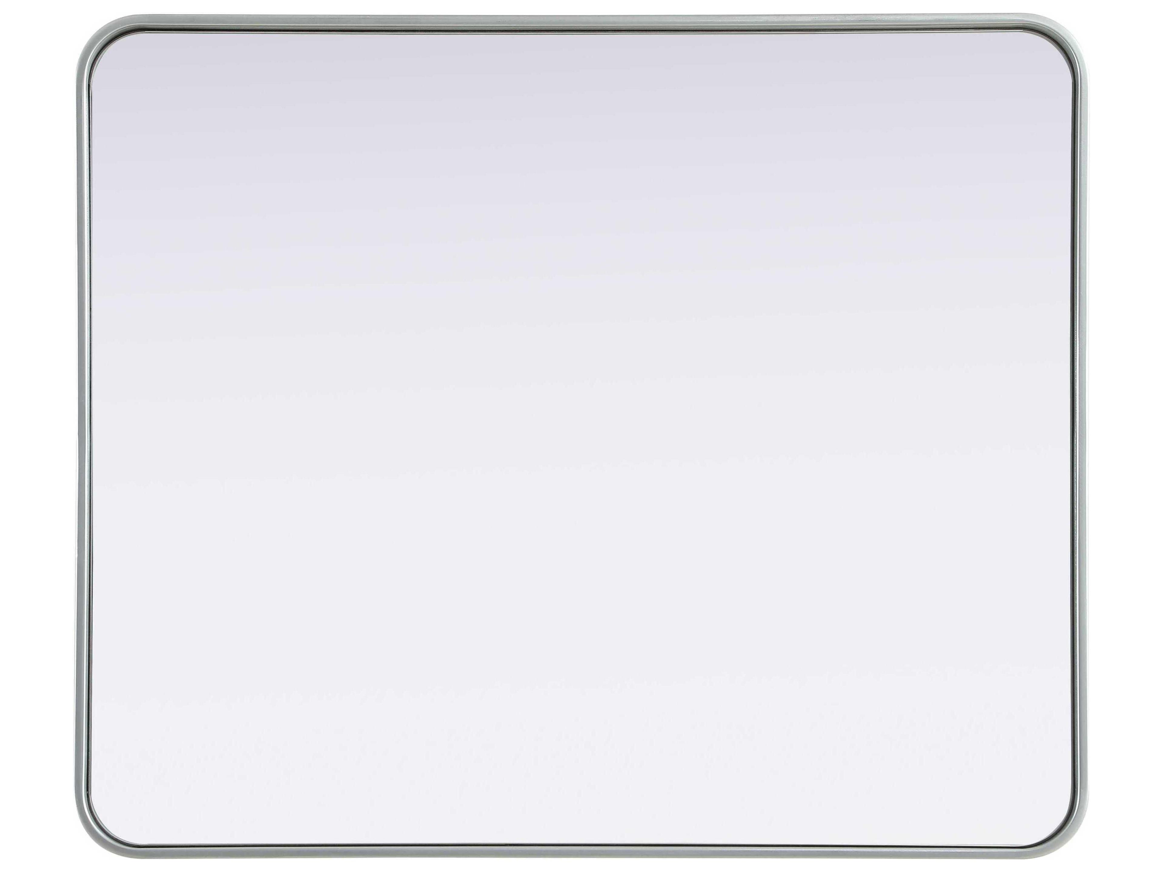 Elegant Lighting Remy Silver Rectangular Wall Mirror