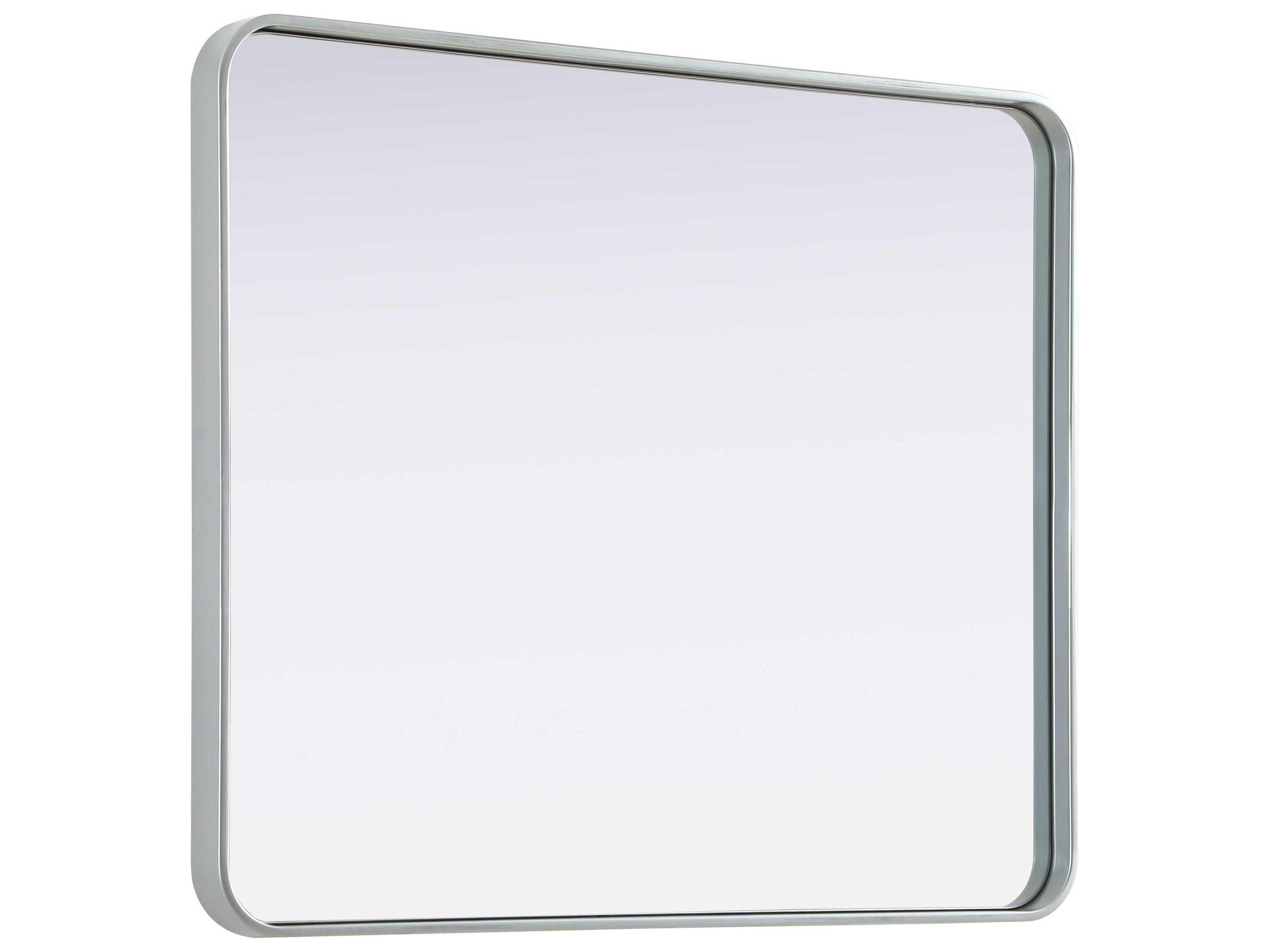 Elegant Lighting Remy Silver Rectangular Wall Mirror