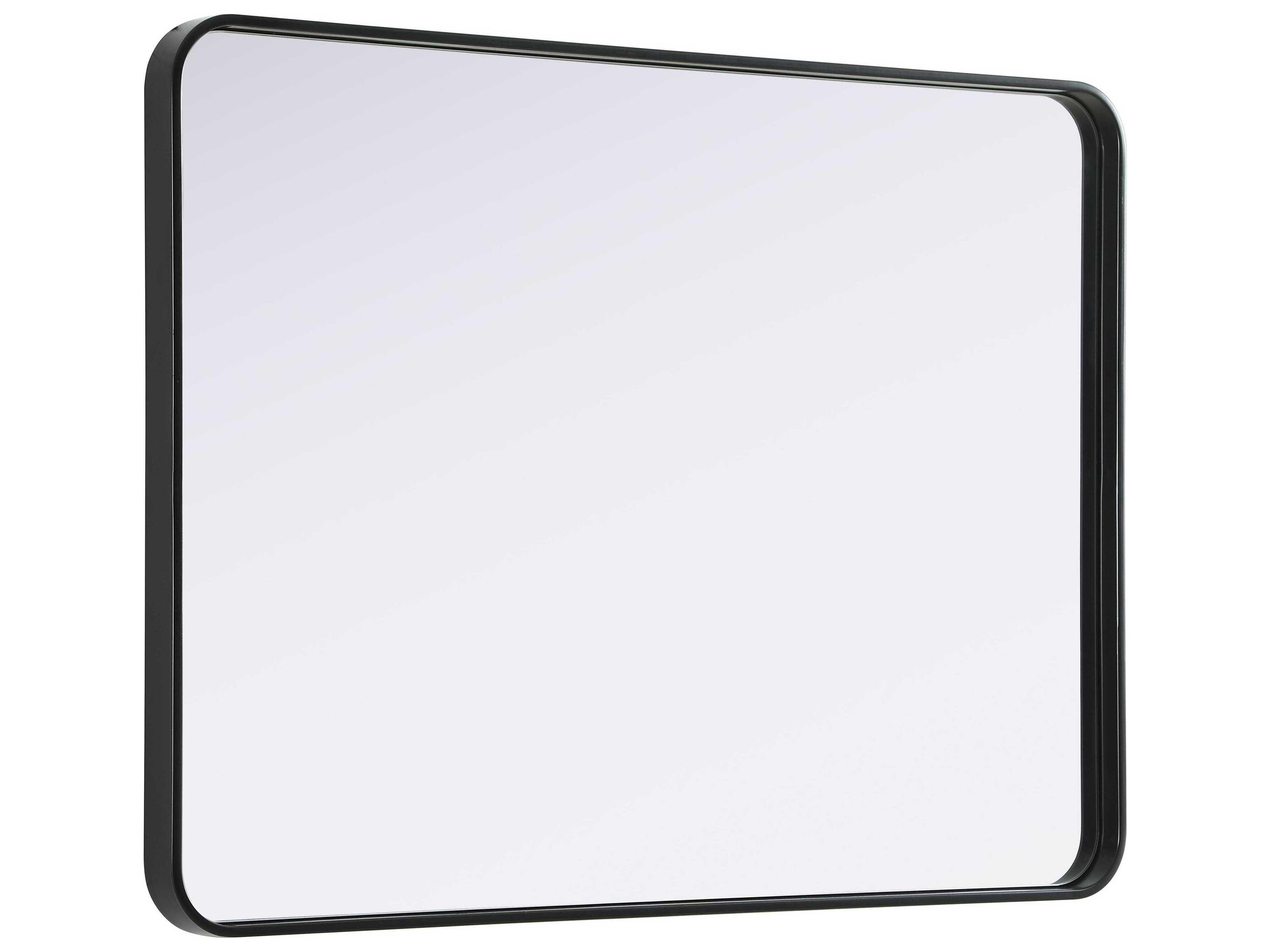 Elegant Lighting Remy Black Rectangular Wall Mirror