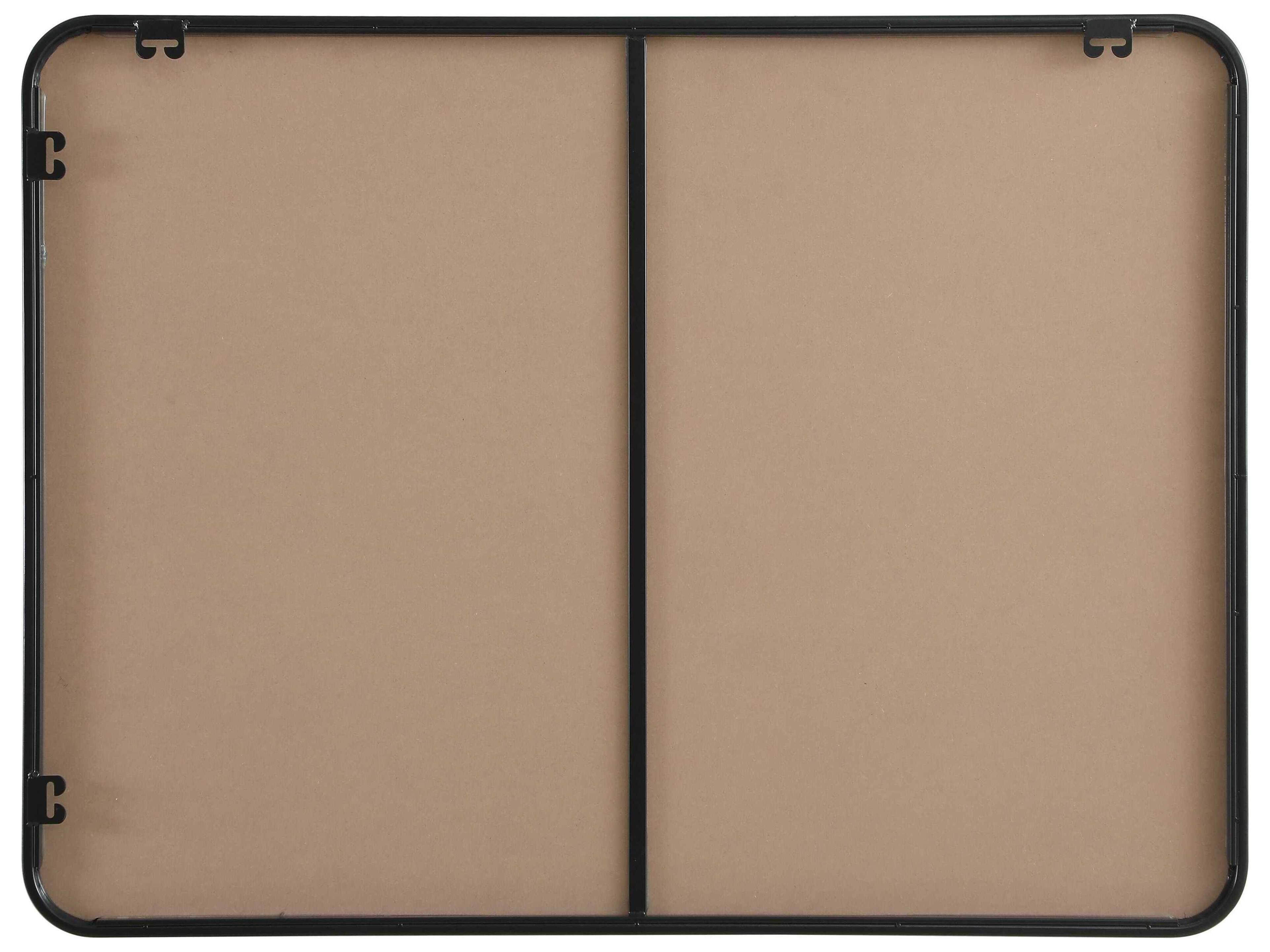 Elegant Lighting Remy Black Rectangular Wall Mirror