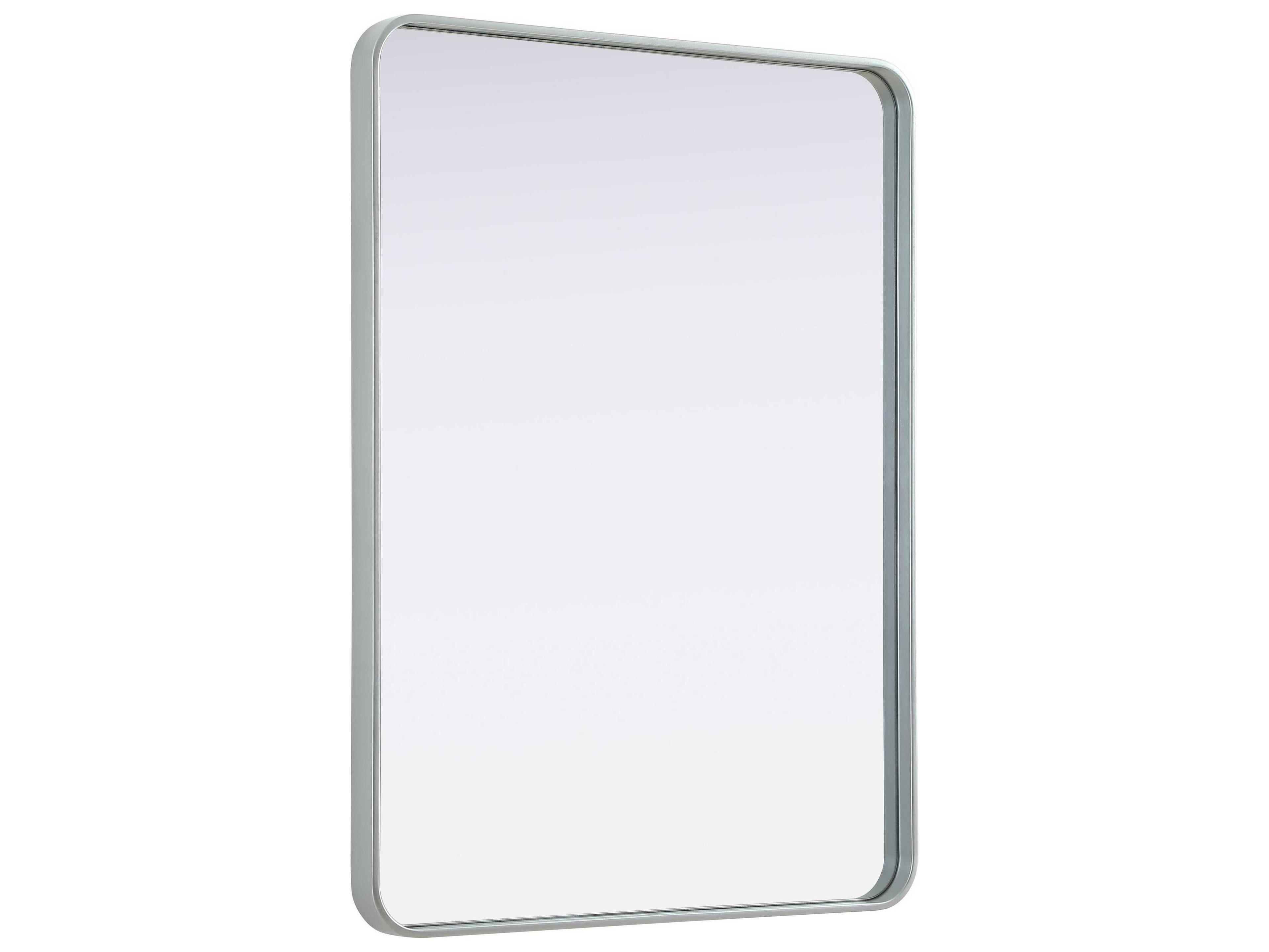 Elegant Lighting Remy Silver Rectangular Wall Mirror