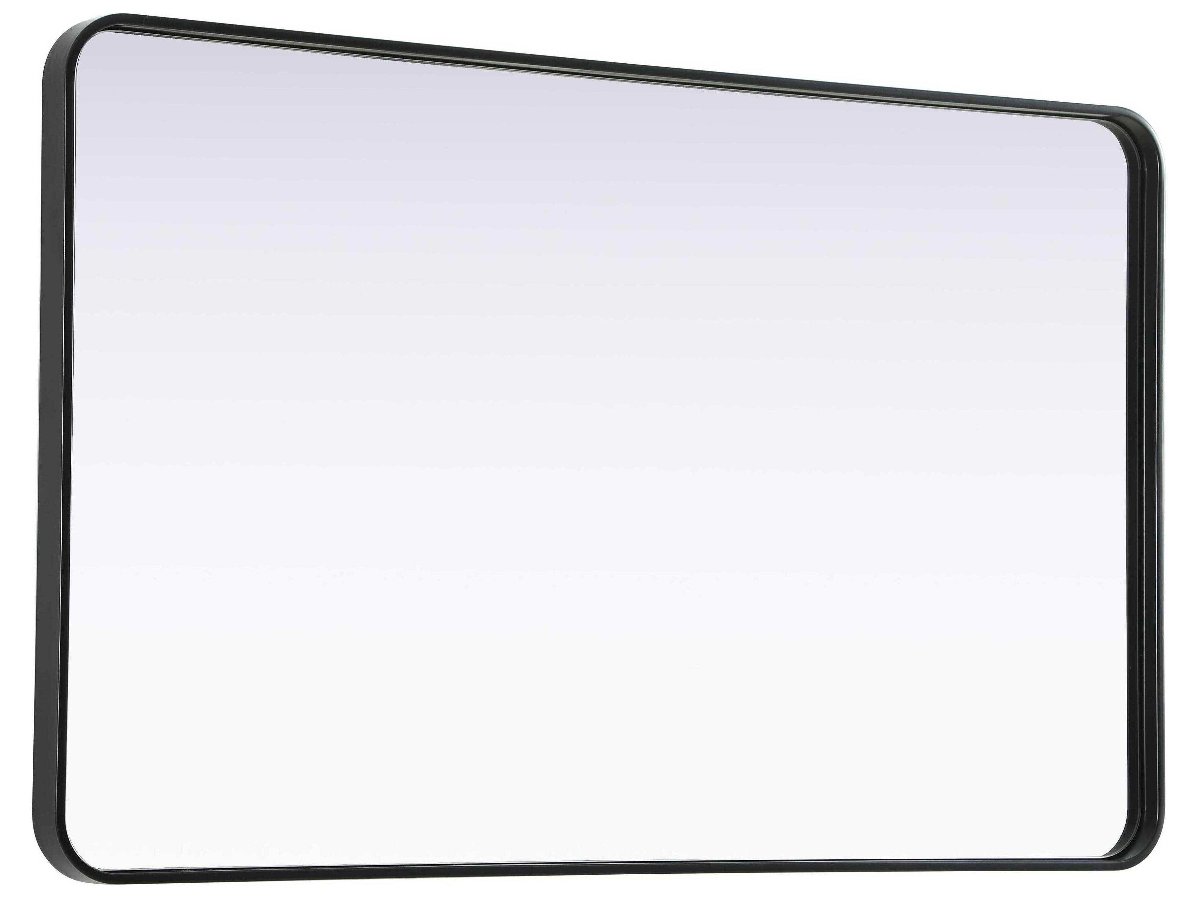 Elegant Lighting Remy Black Rectangular Wall Mirror