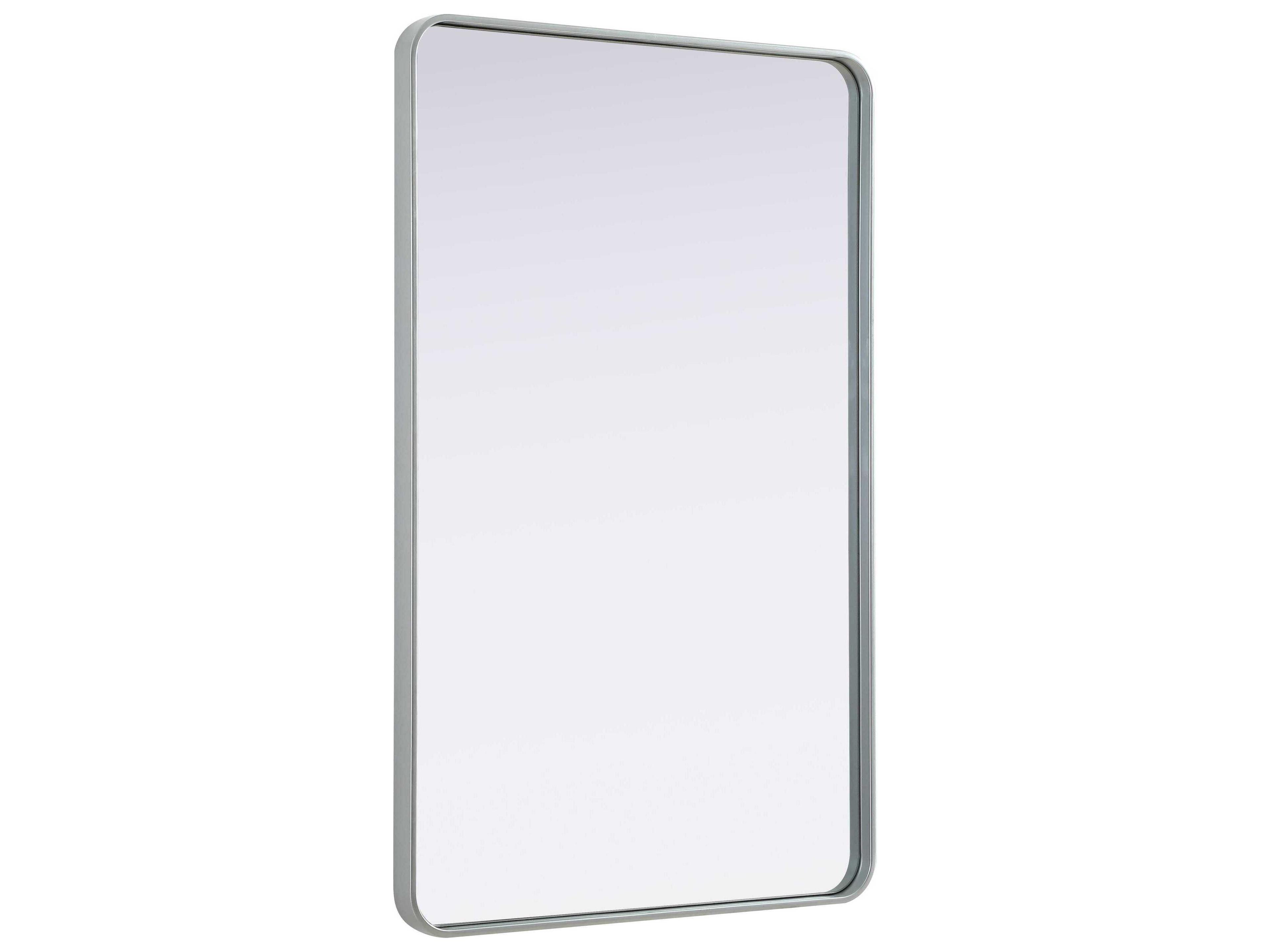 Elegant Lighting Remy Silver Rectangular Wall Mirror