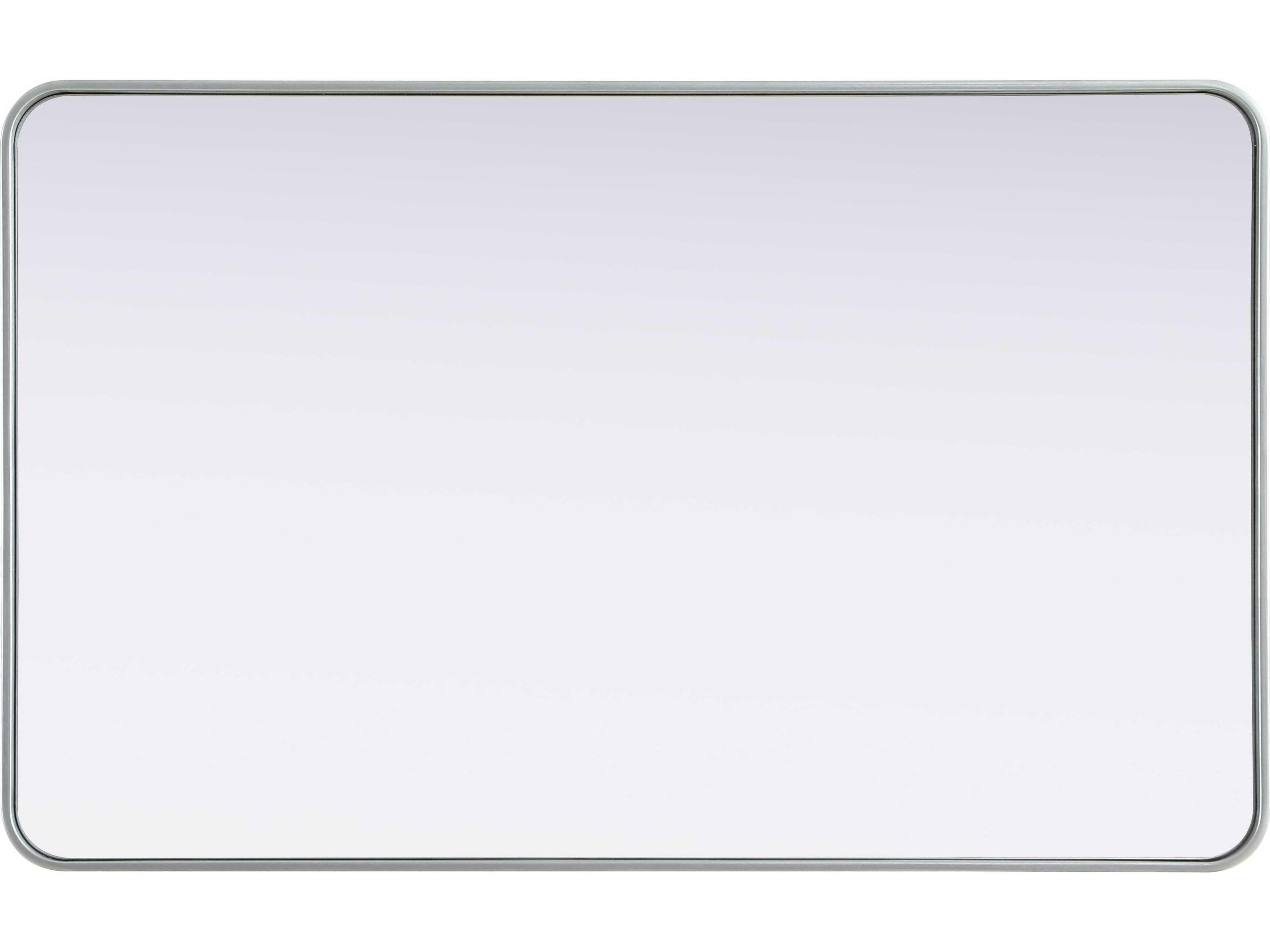 Elegant Lighting Remy Silver Rectangular Wall Mirror