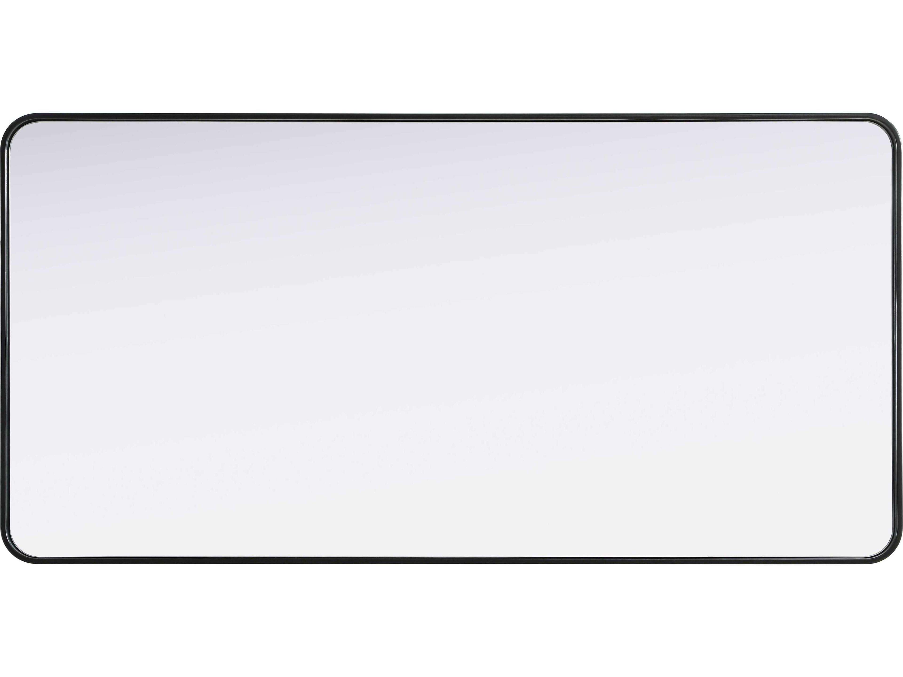 Elegant Lighting Remy Black Rectangular Wall Mirror