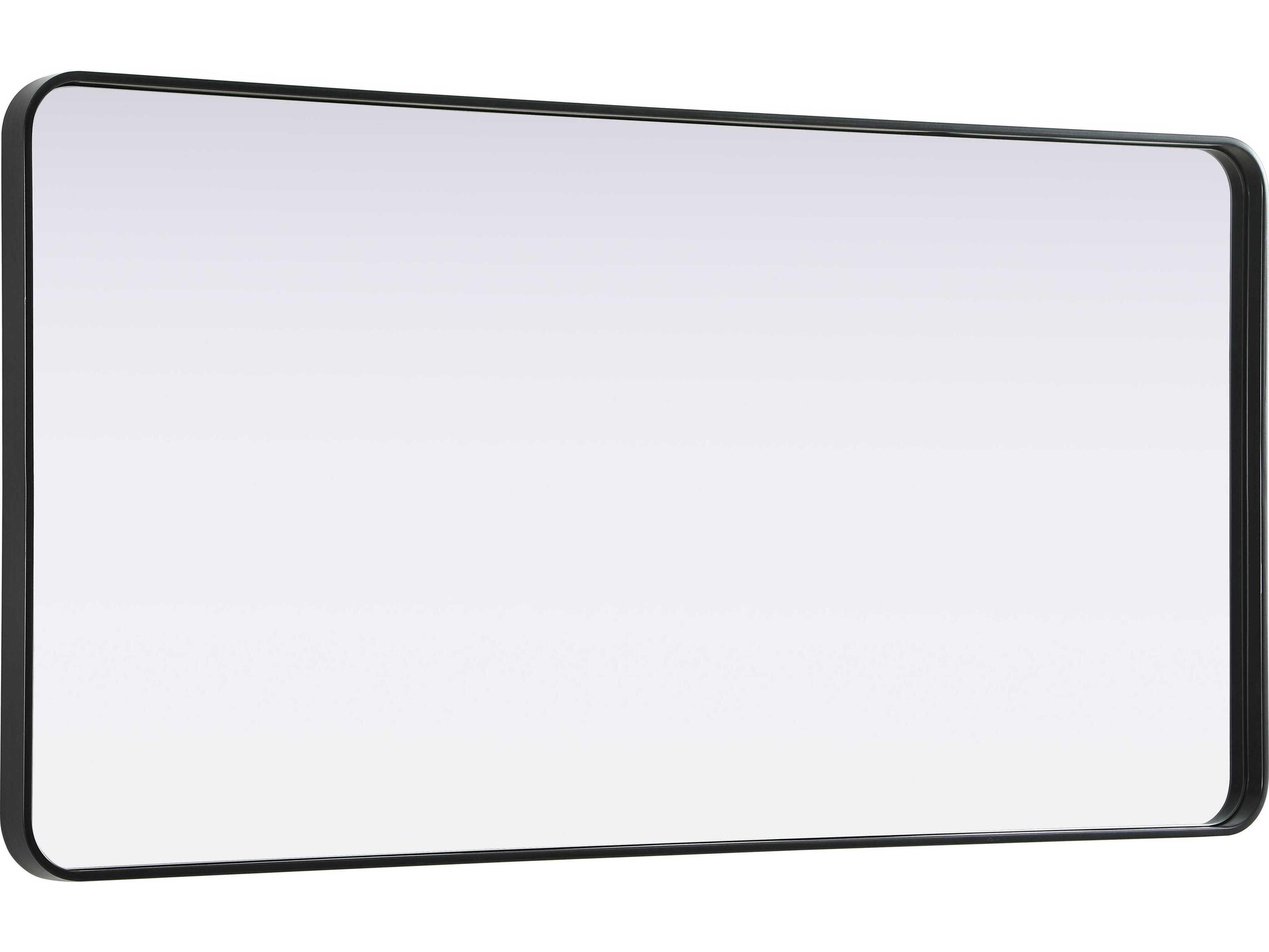 Elegant Lighting Remy Black Rectangular Wall Mirror