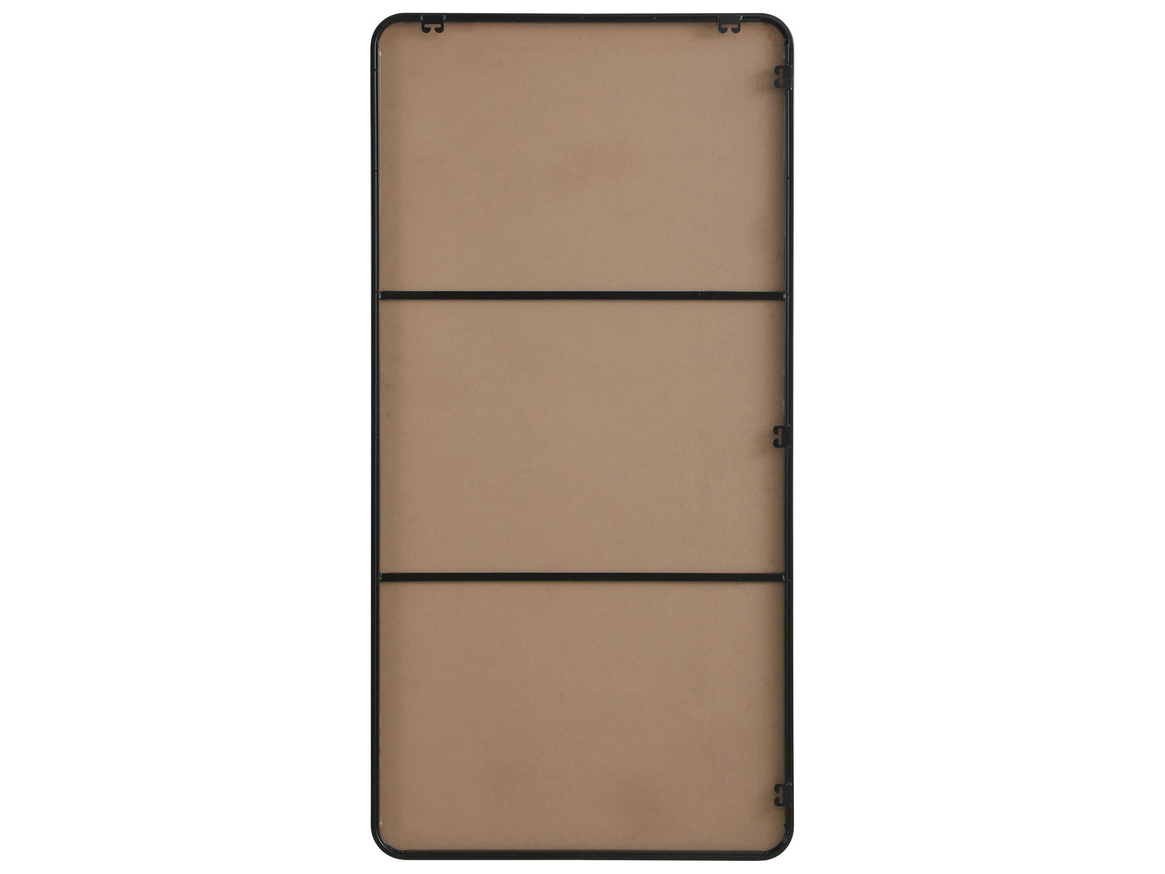 Elegant Lighting Remy Black Rectangular Wall Mirror