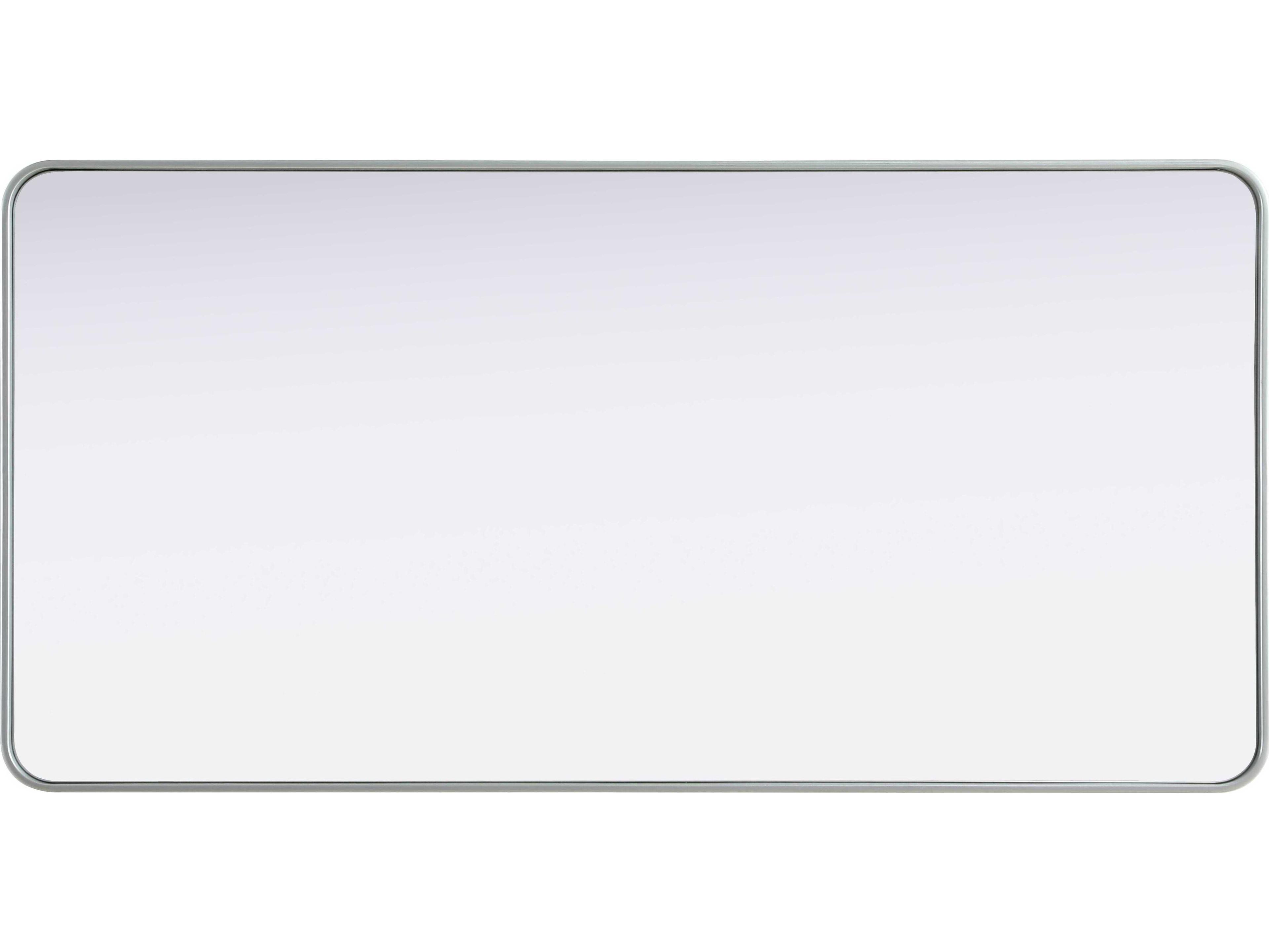 Elegant Lighting Remy Silver Rectangular Wall Mirror