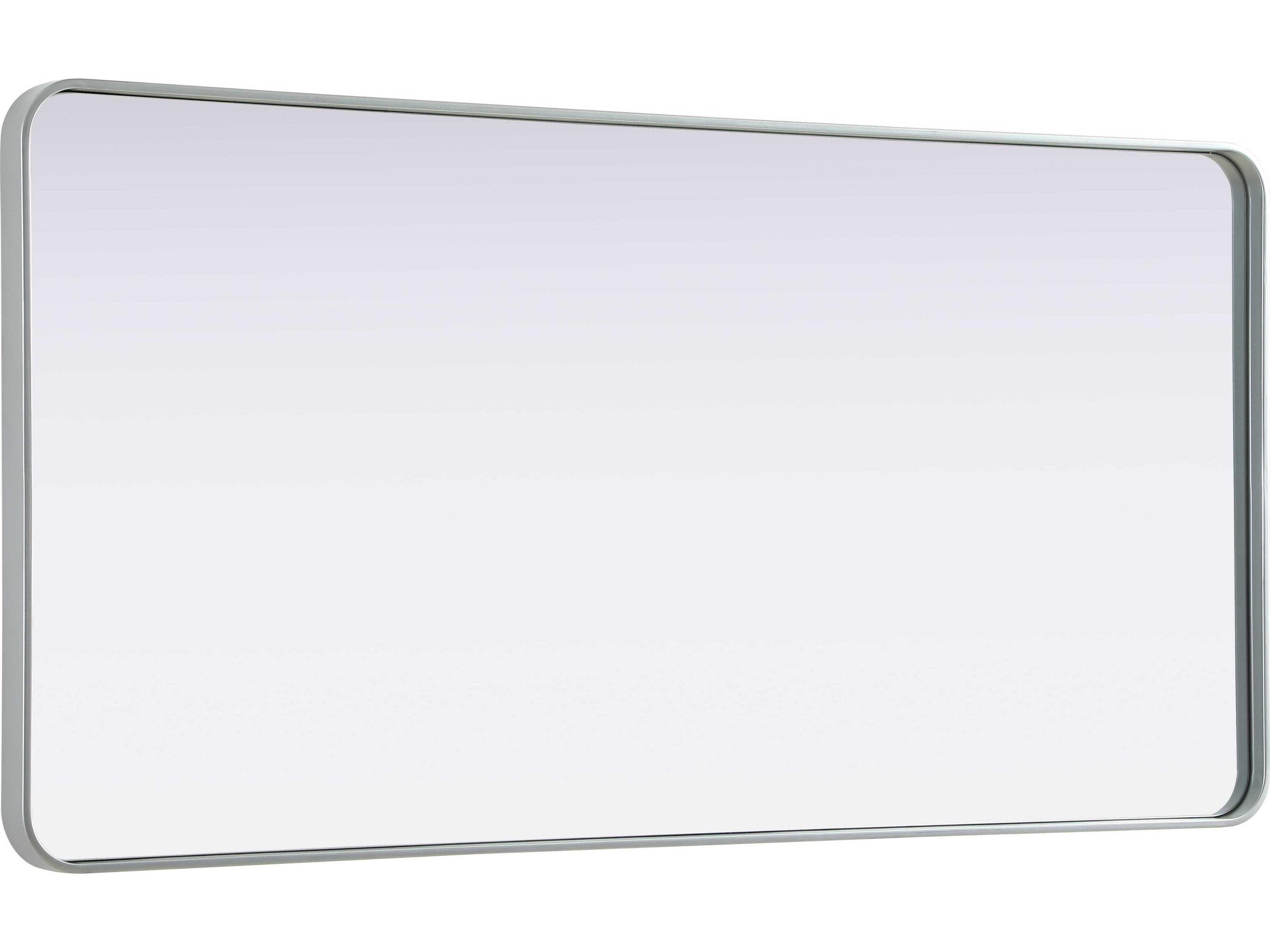 Elegant Lighting Remy Silver Rectangular Wall Mirror