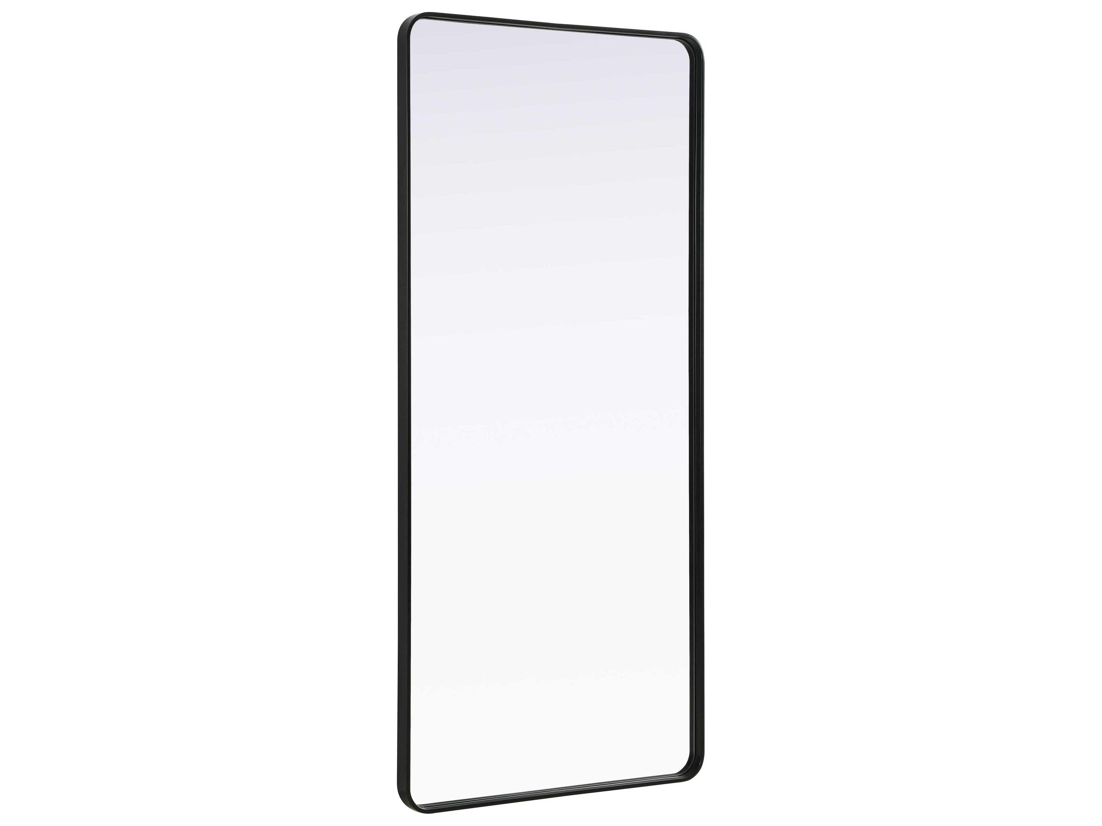 Elegant Lighting Remy Black Rectangular Wall Mirror