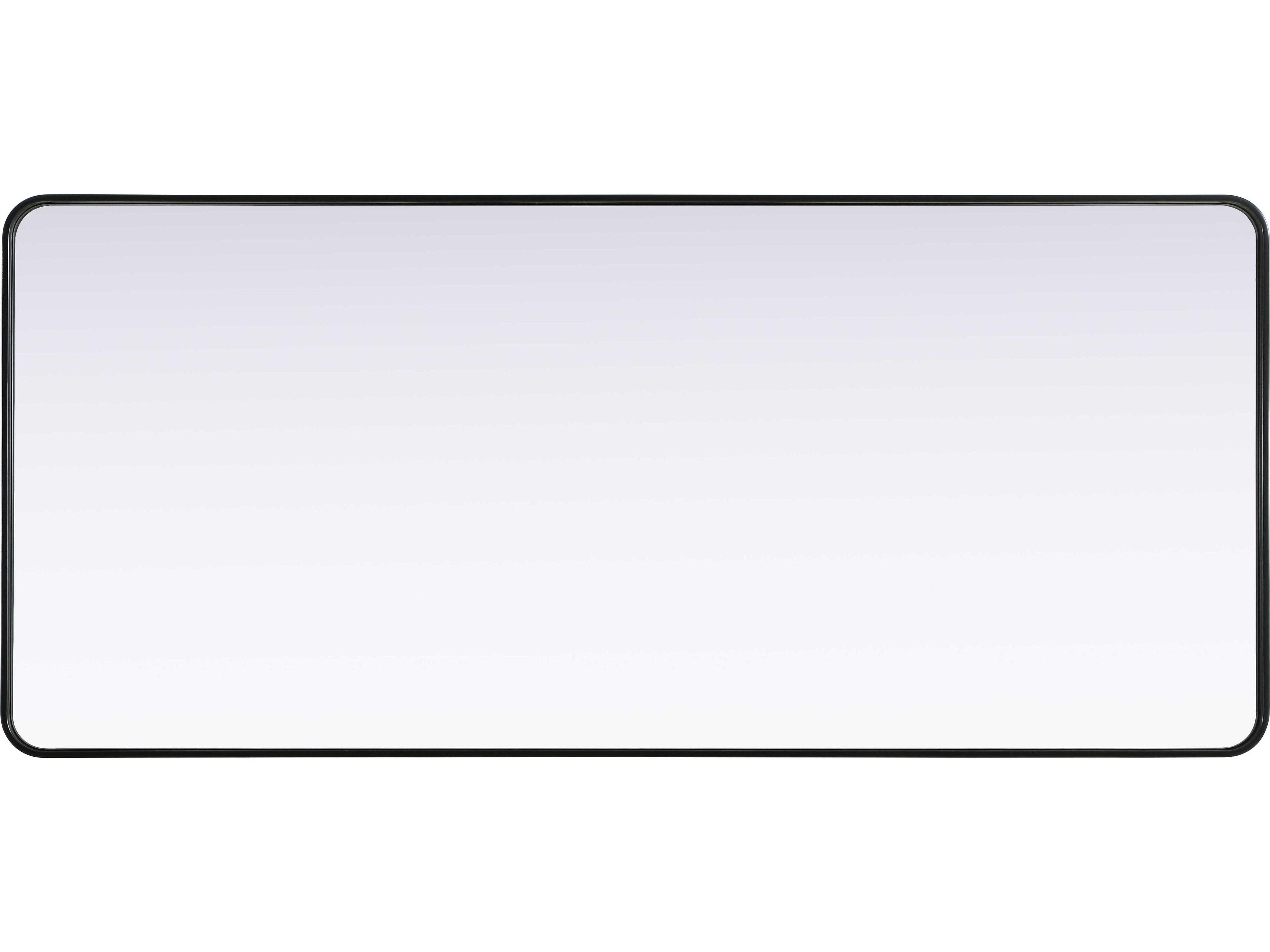 Elegant Lighting Remy Black Rectangular Wall Mirror