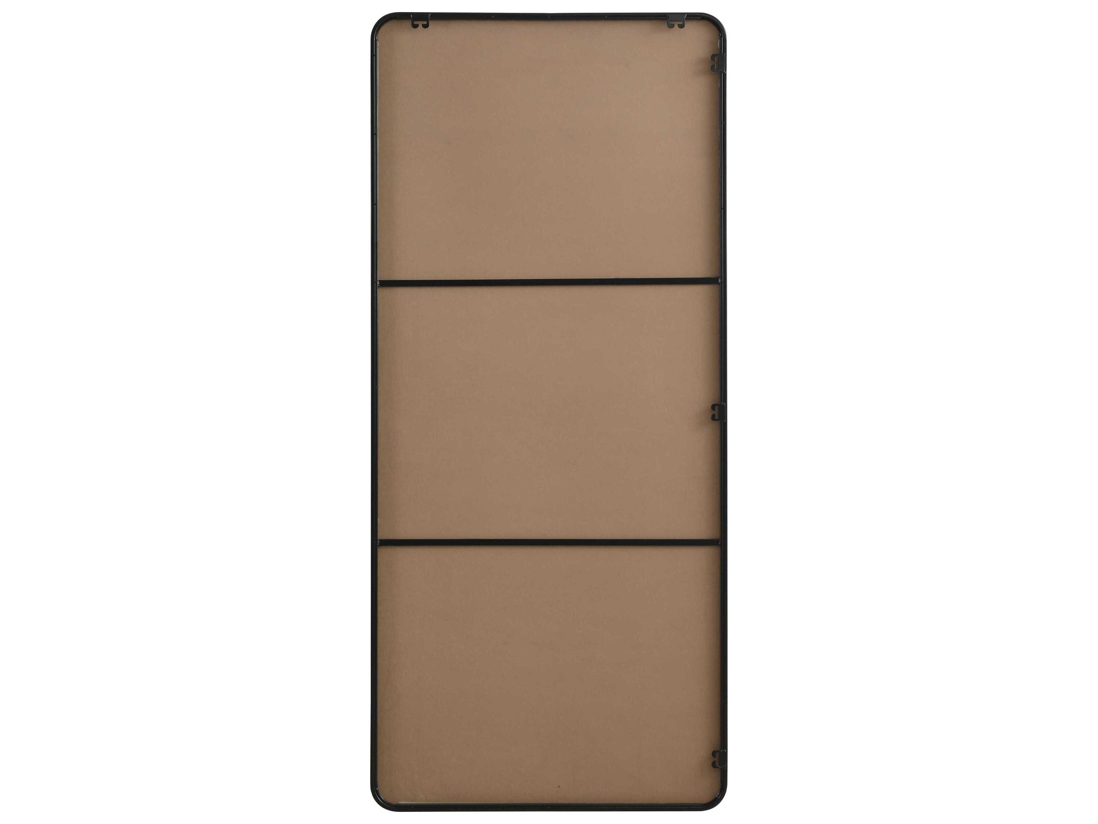 Elegant Lighting Remy Black Rectangular Wall Mirror